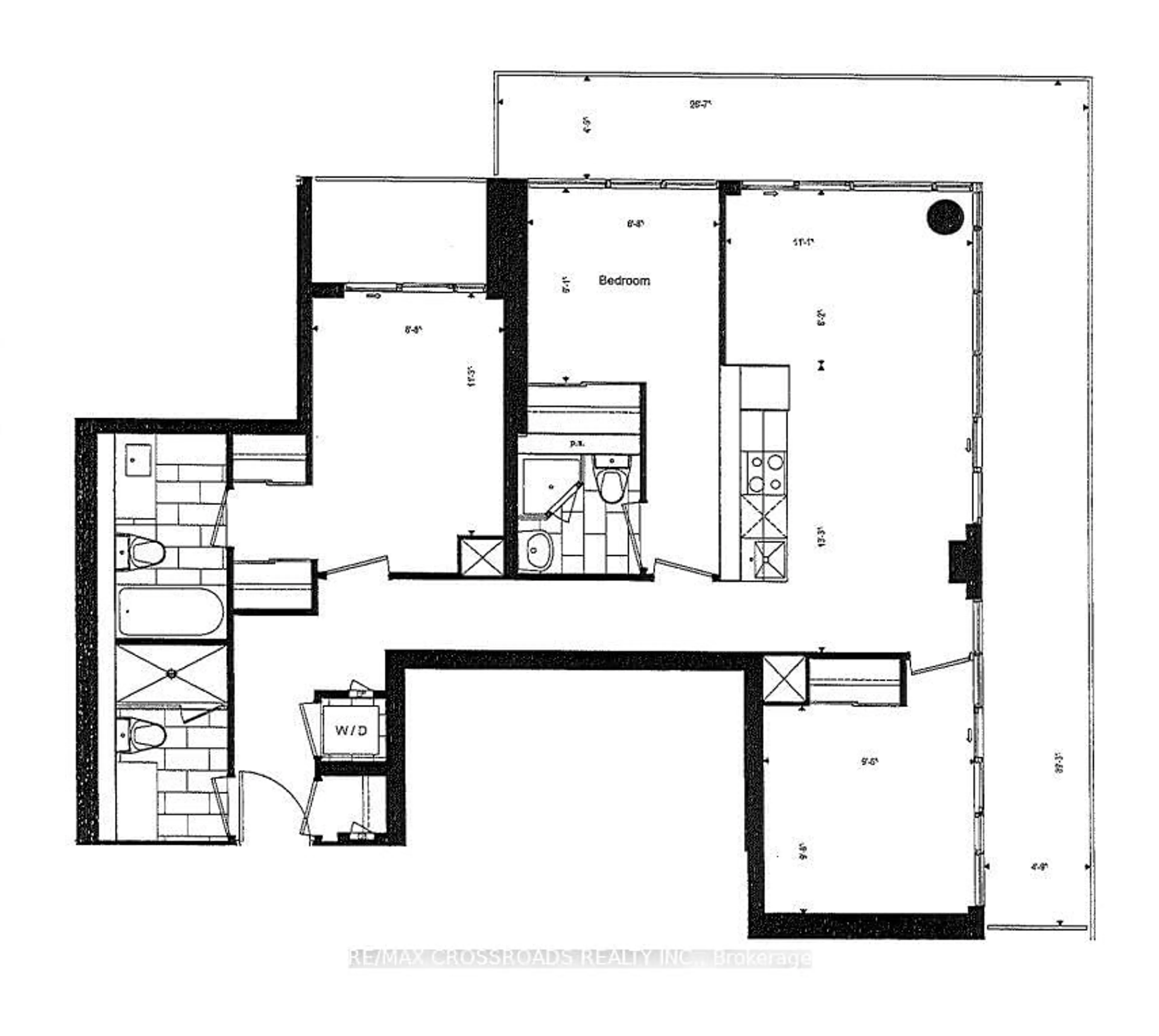 Floor plan for 121 Lower Sherbourne St #1454, Toronto Ontario M5A 4J4