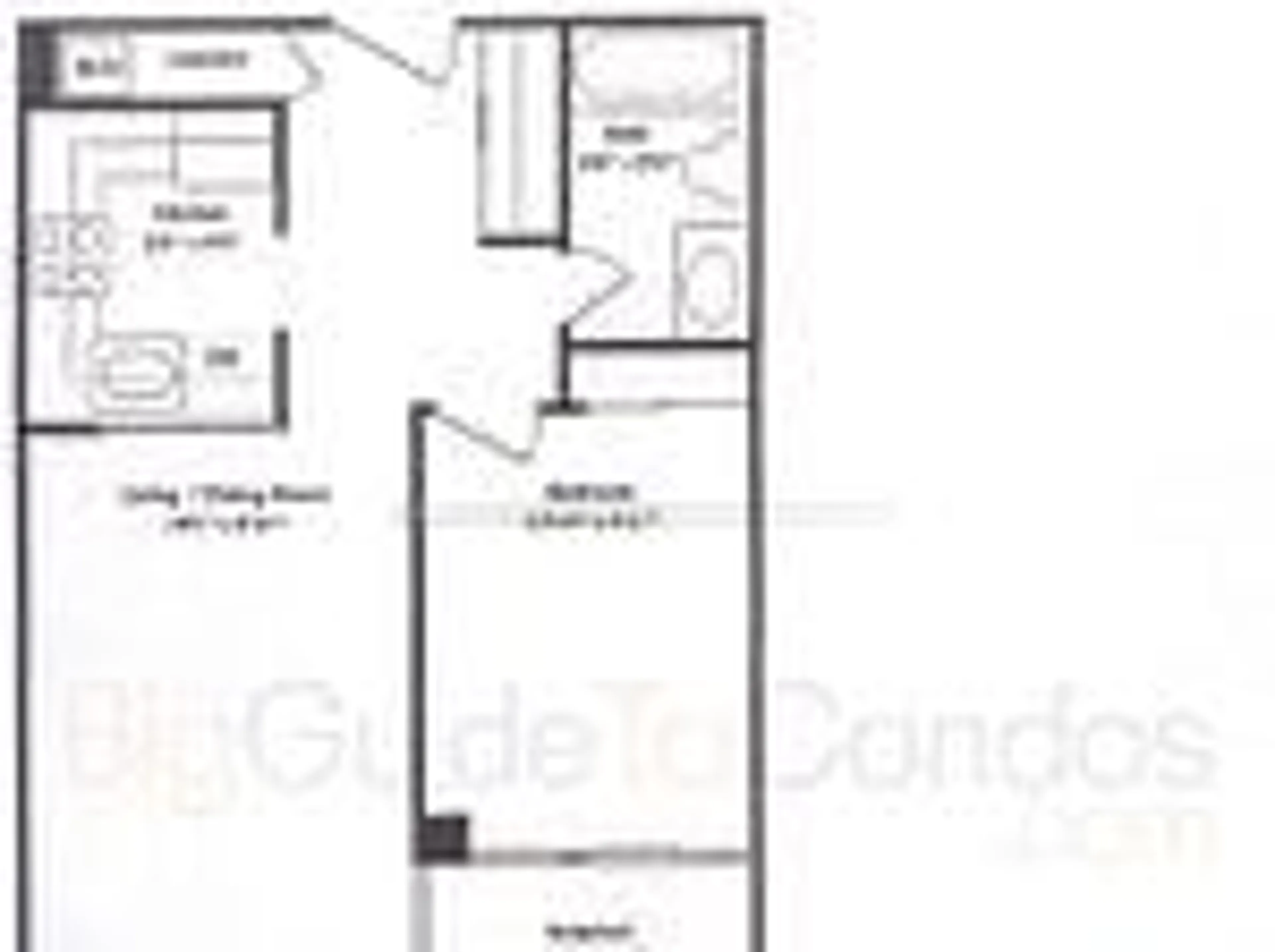 Floor plan for 92 King St #612 & LB 46, Toronto Ontario M5C 2V8