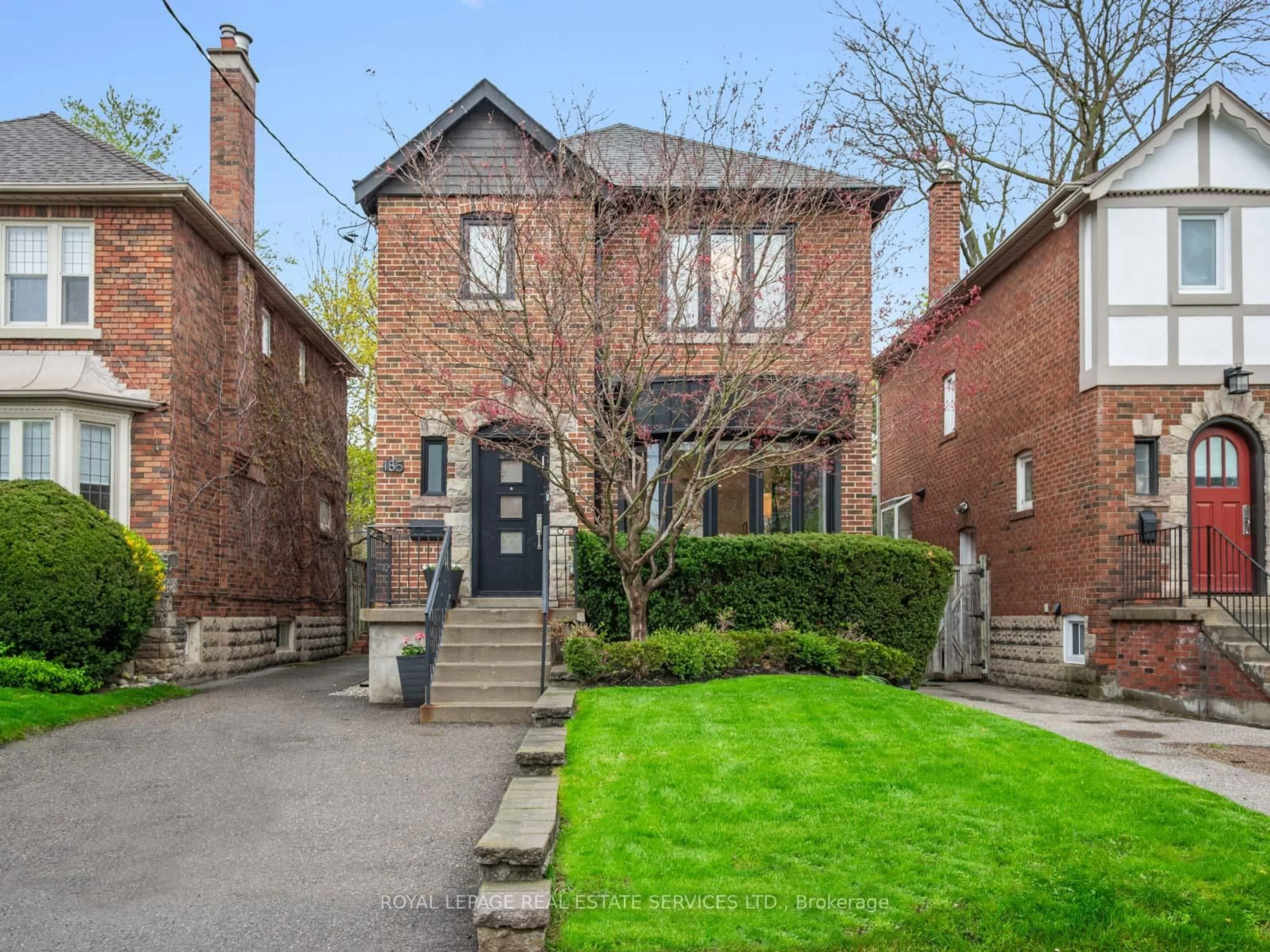 Home with brick exterior material, street for 185 Glen Cedar Rd, Toronto Ontario M6C 3G9