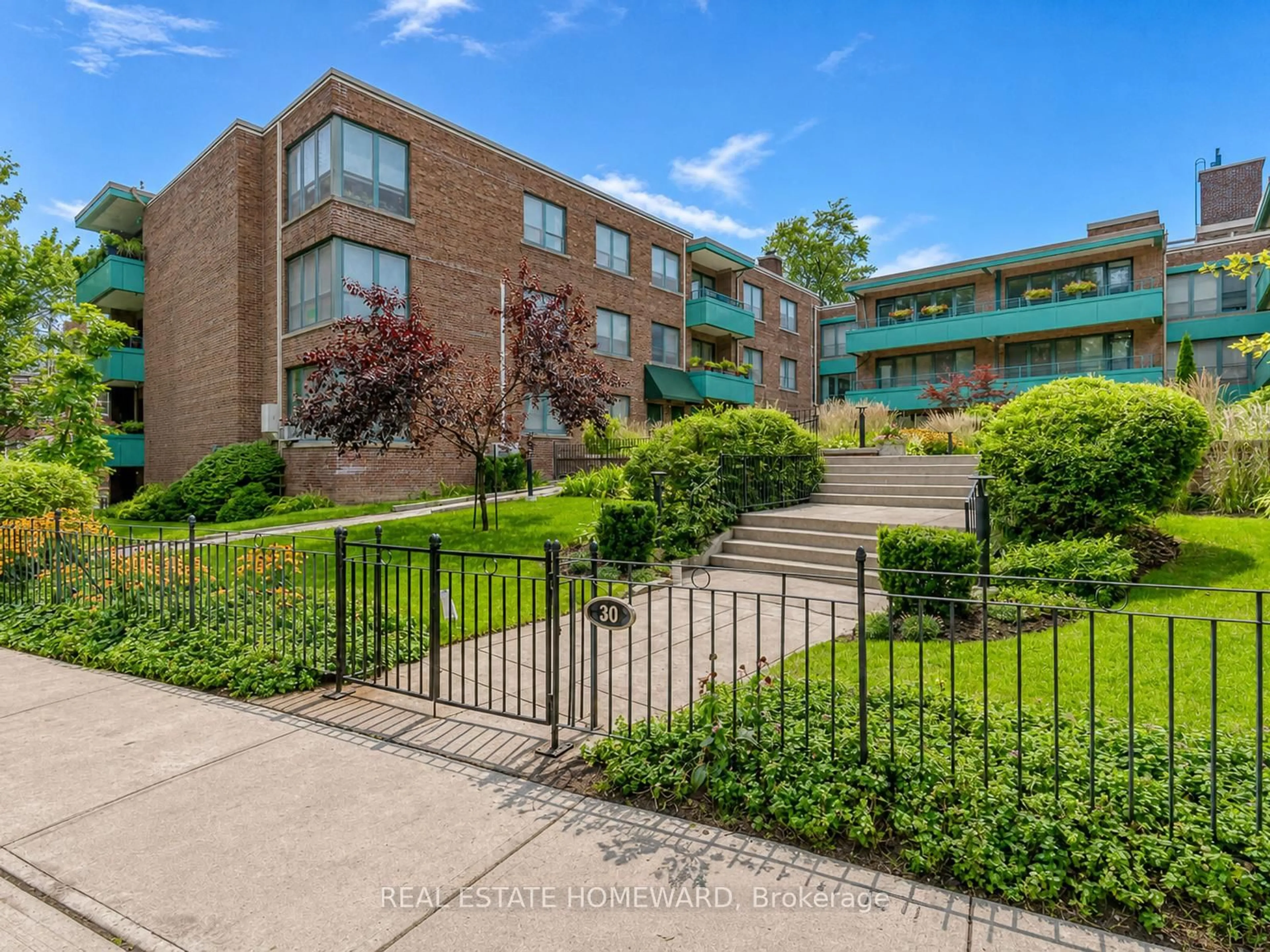 A pic from outside/outdoor area/front of a property/back of a property/a pic from drone, unknown for 30 Elm Ave #309, Toronto Ontario M4W 1N5