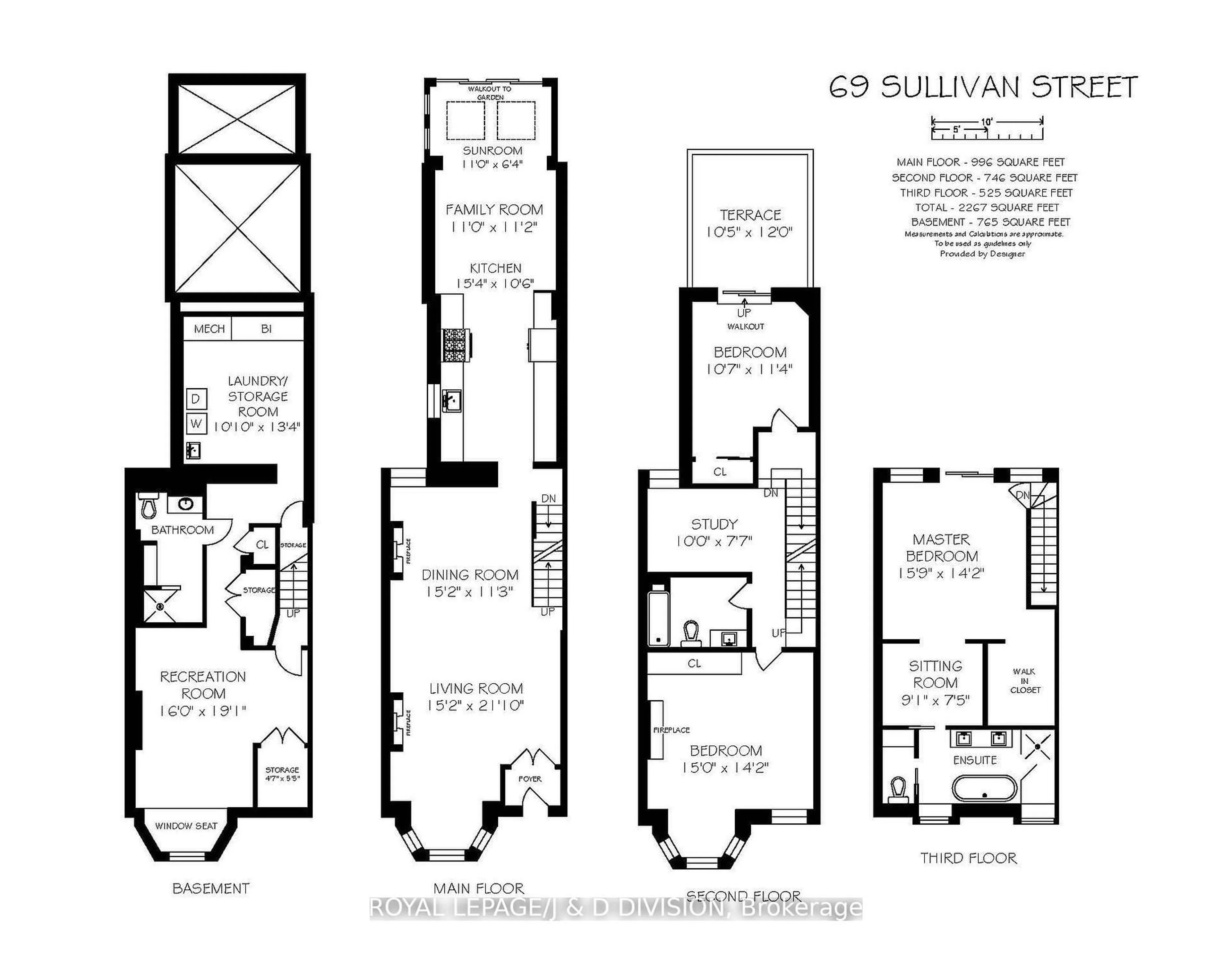 Floor plan for 69 Sullivan St, Toronto Ontario M5T 1C2