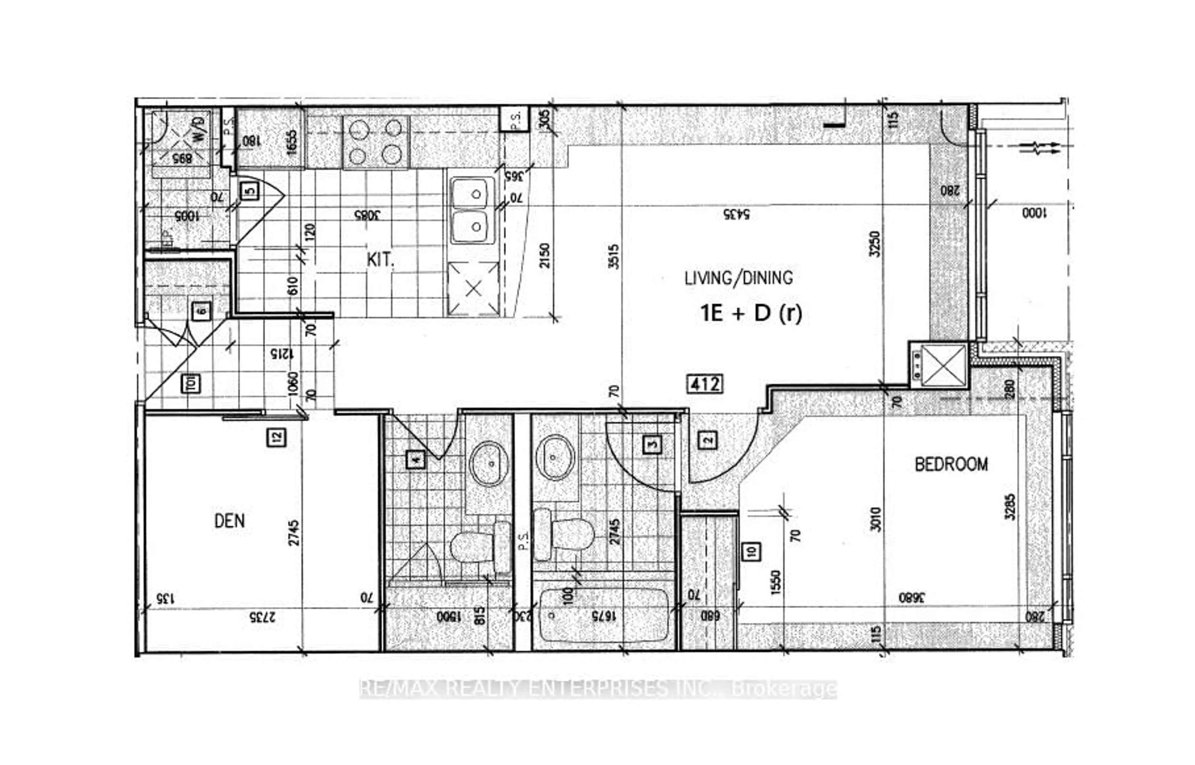 Floor plan for 18 Beverley St #412, Toronto Ontario M5T 3L2