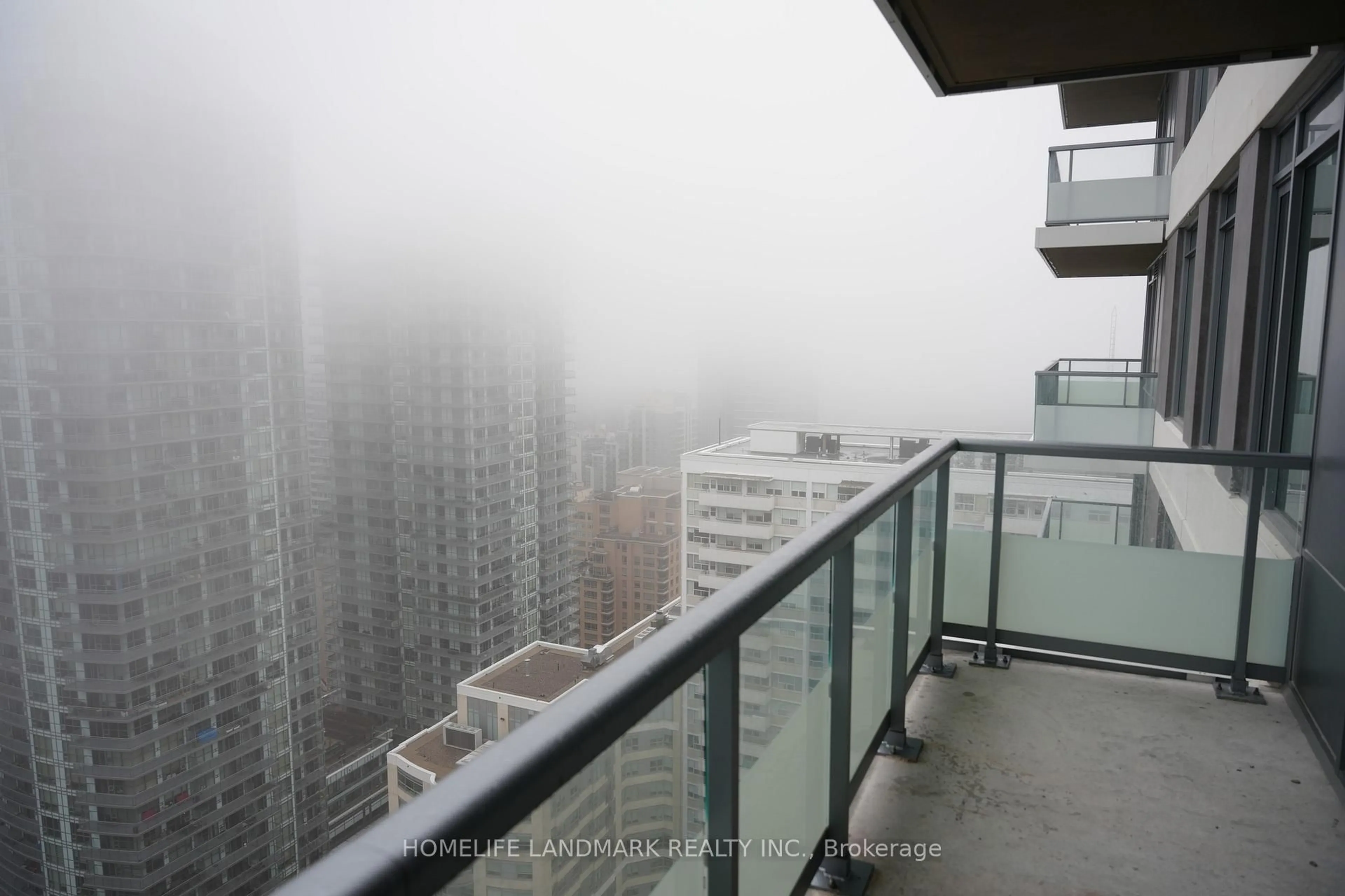 Balcony in the apartment, city buildings view from balcony for 50 Dunfield Ave, Toronto Ontario M4S 0E4