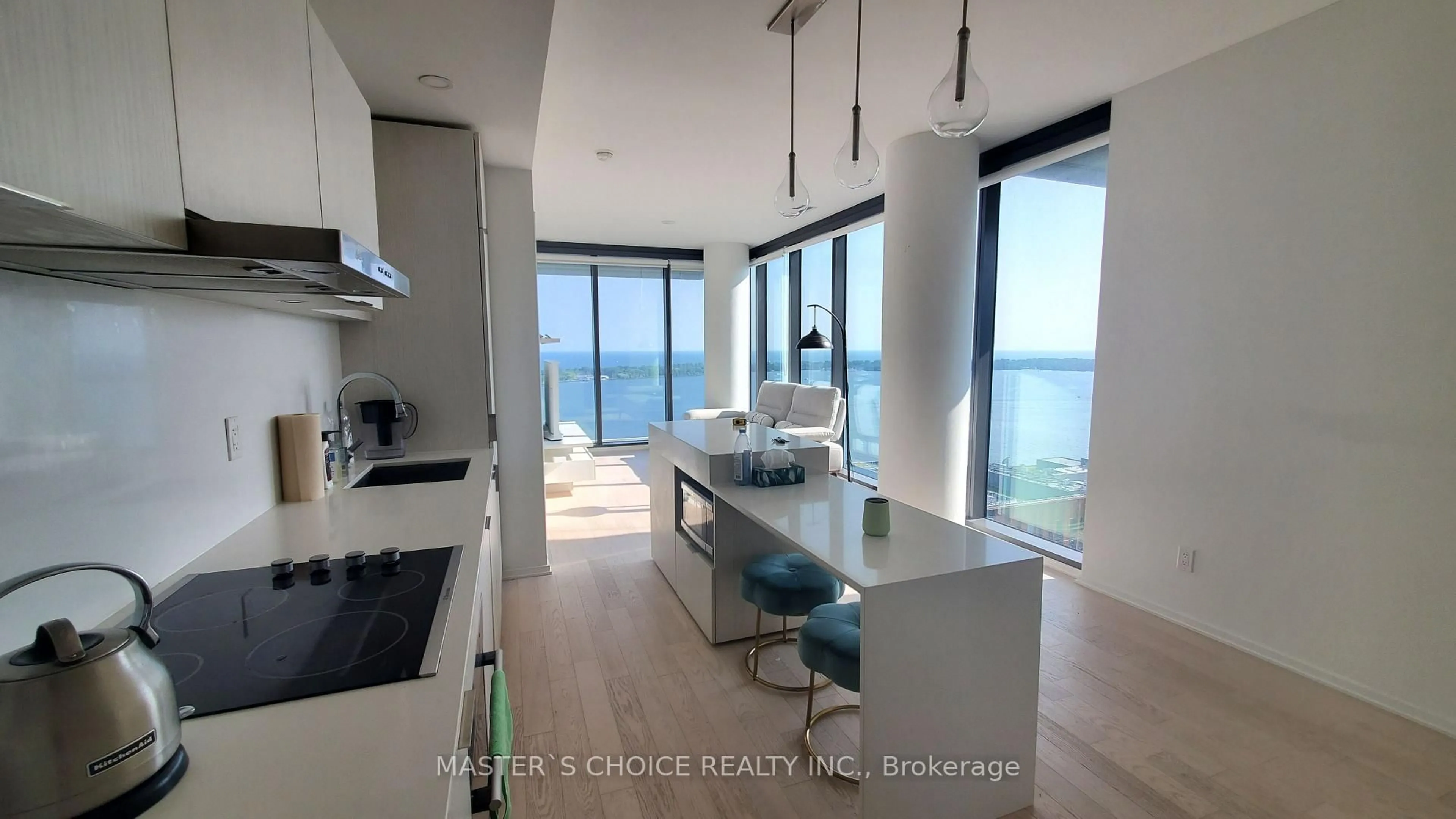 Contemporary kitchen, unknown for 16 Bonnycastle St #2809, Toronto Ontario M5A 0C8