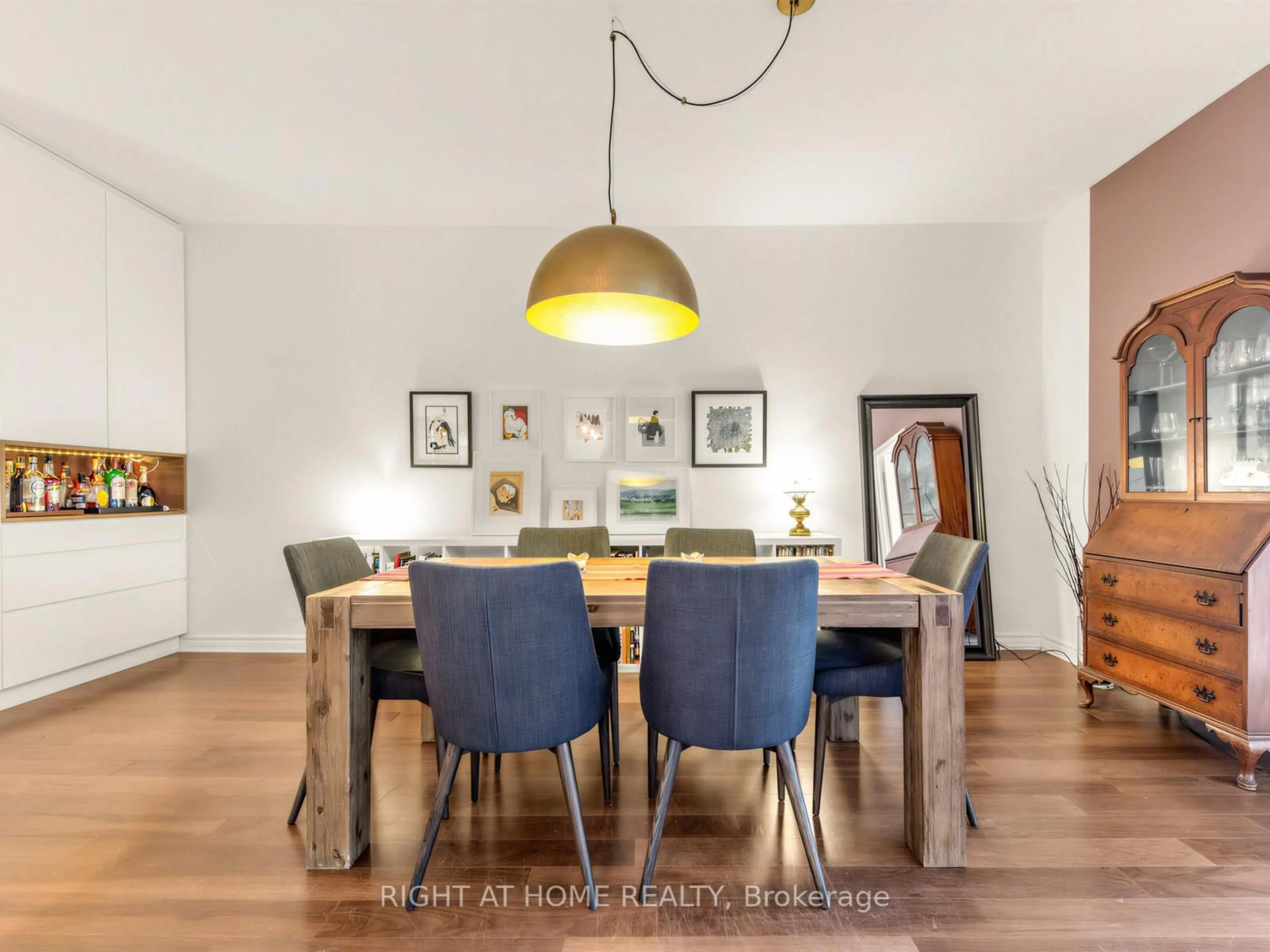 Dining room, wood/laminate floor for 11 Christie St #406, Toronto Ontario M6G 4C3