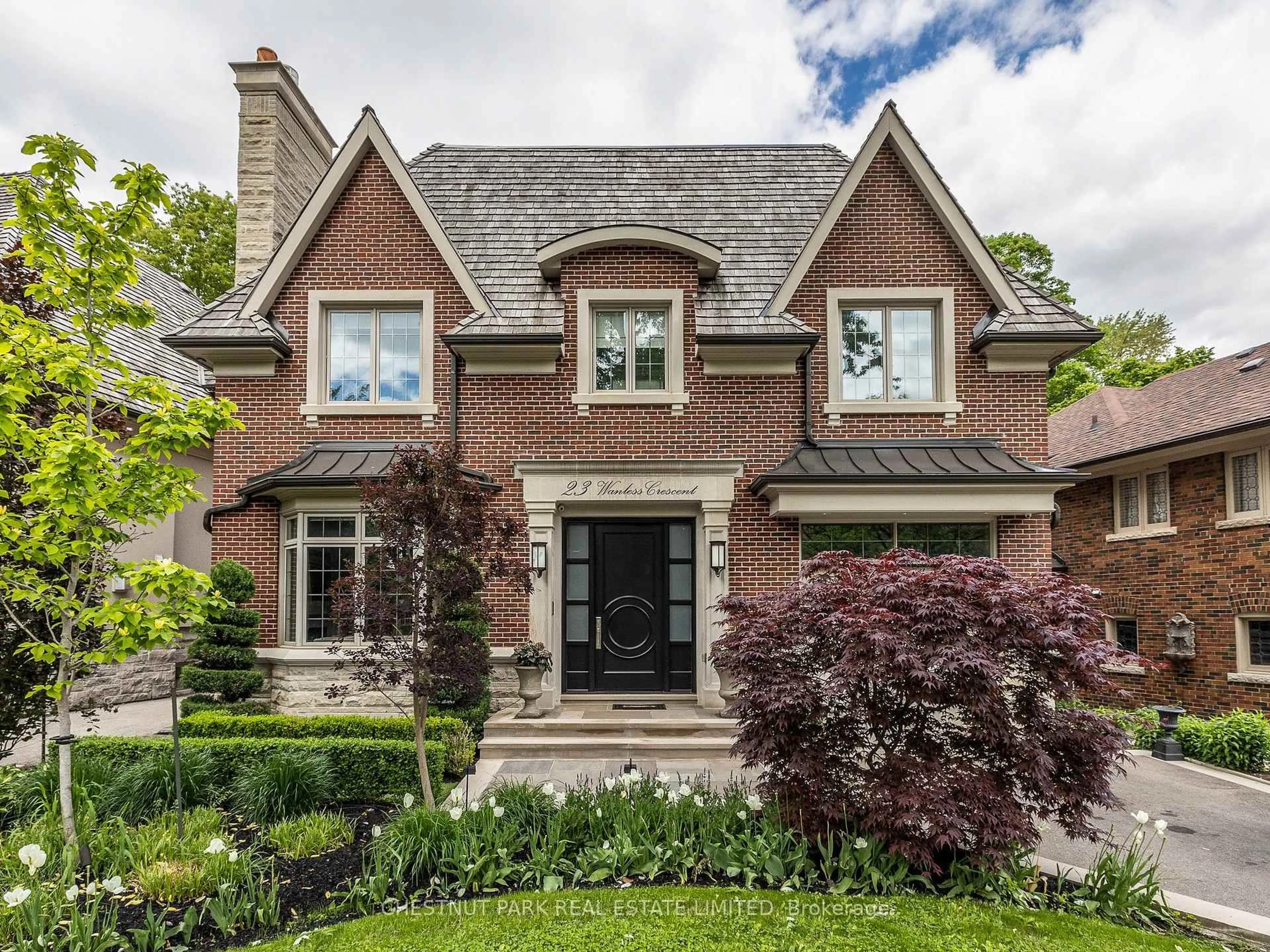 Home with brick exterior material, street for 23 Wanless Cres, Toronto Ontario M4N 3B6