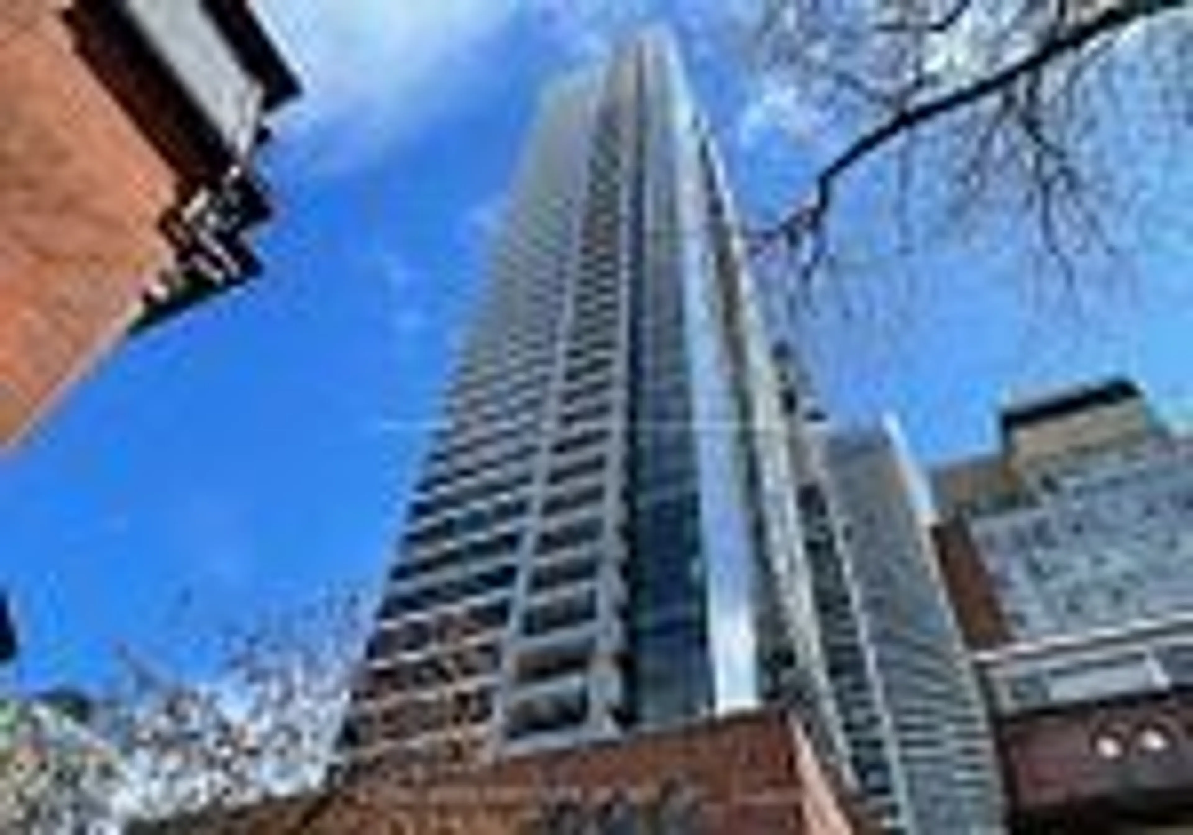 A pic from outside/outdoor area/front of a property/back of a property/a pic from drone, unknown for 5 St Joseph St #1905, Toronto Ontario M4Y 0B6