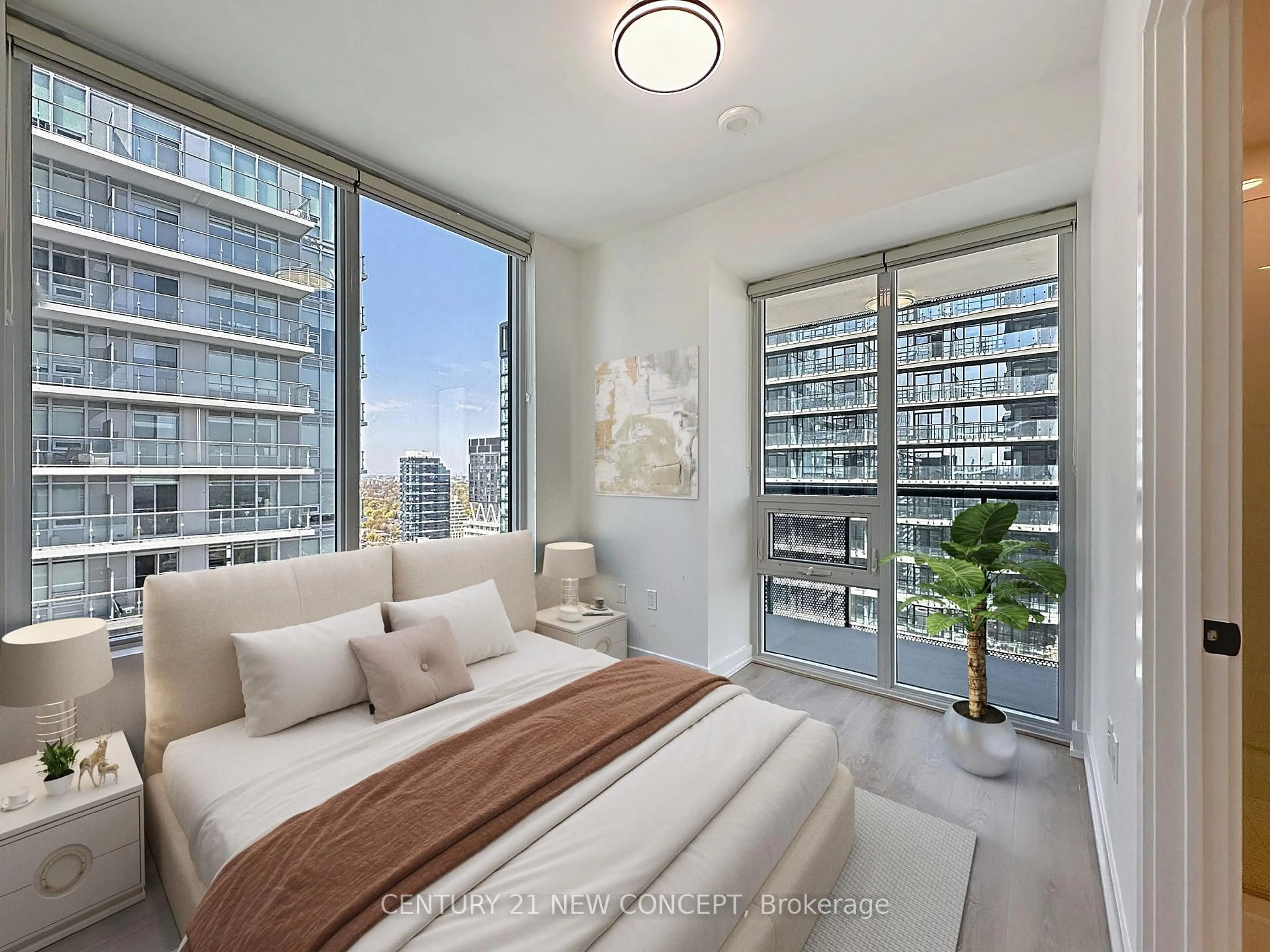 Bedroom with bed, unknown for 117 Broadway Ave #3204, Toronto Ontario M4P 1V3