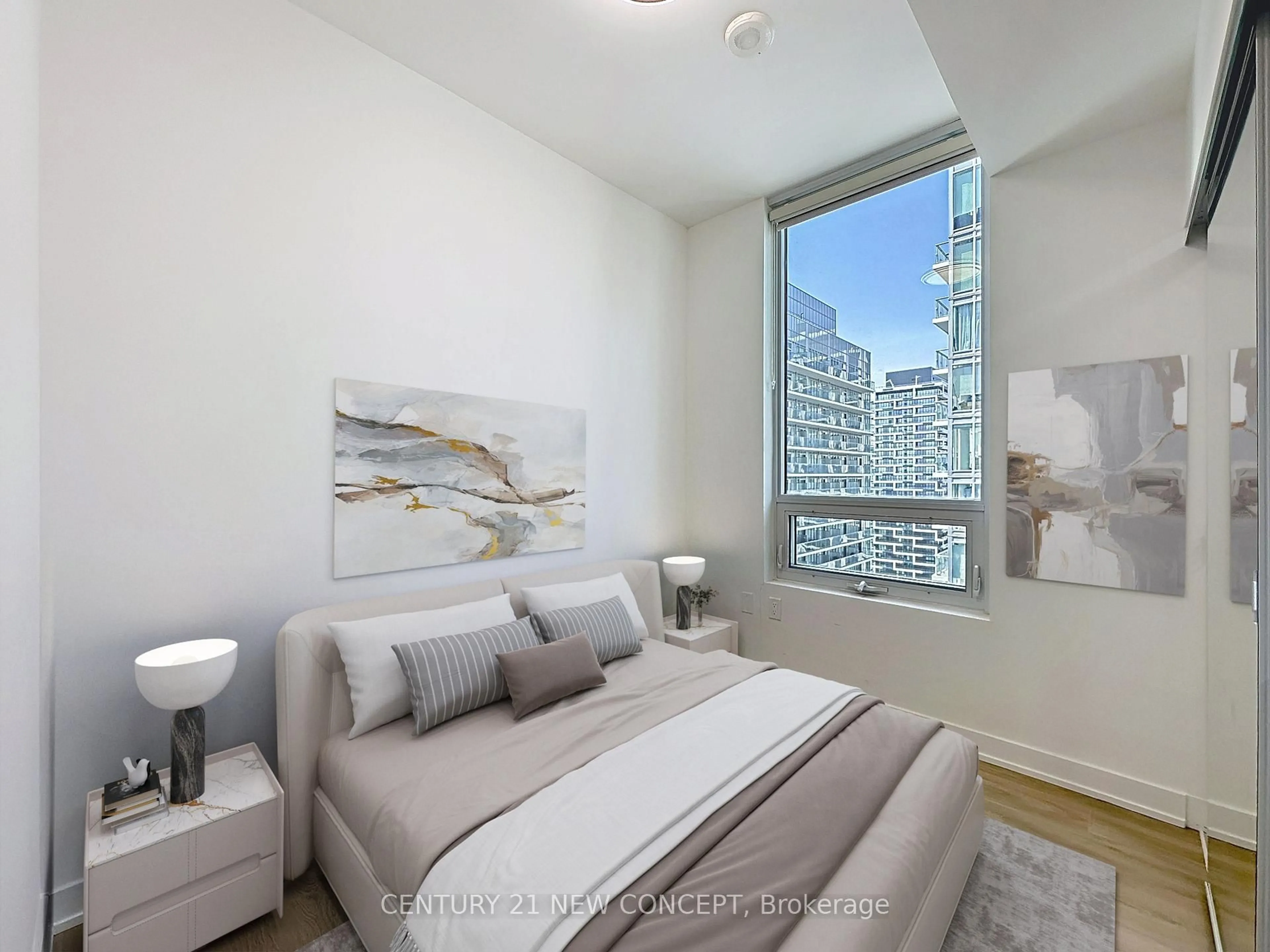 Bedroom with bed, unknown for 117 Broadway Ave #3204, Toronto Ontario M4P 1V3