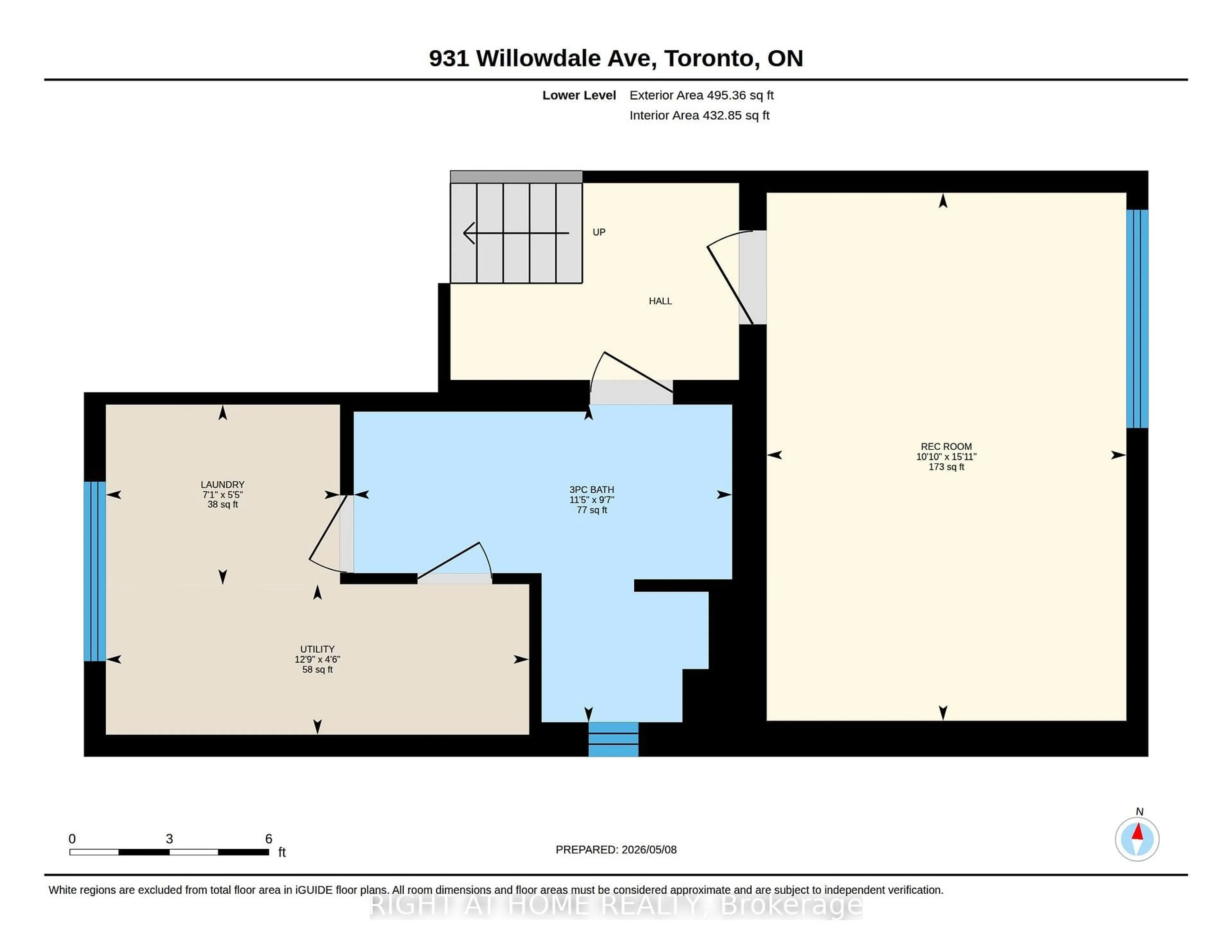 Floor plan for 931 Willowdale Ave, Toronto Ontario M2M 3C3