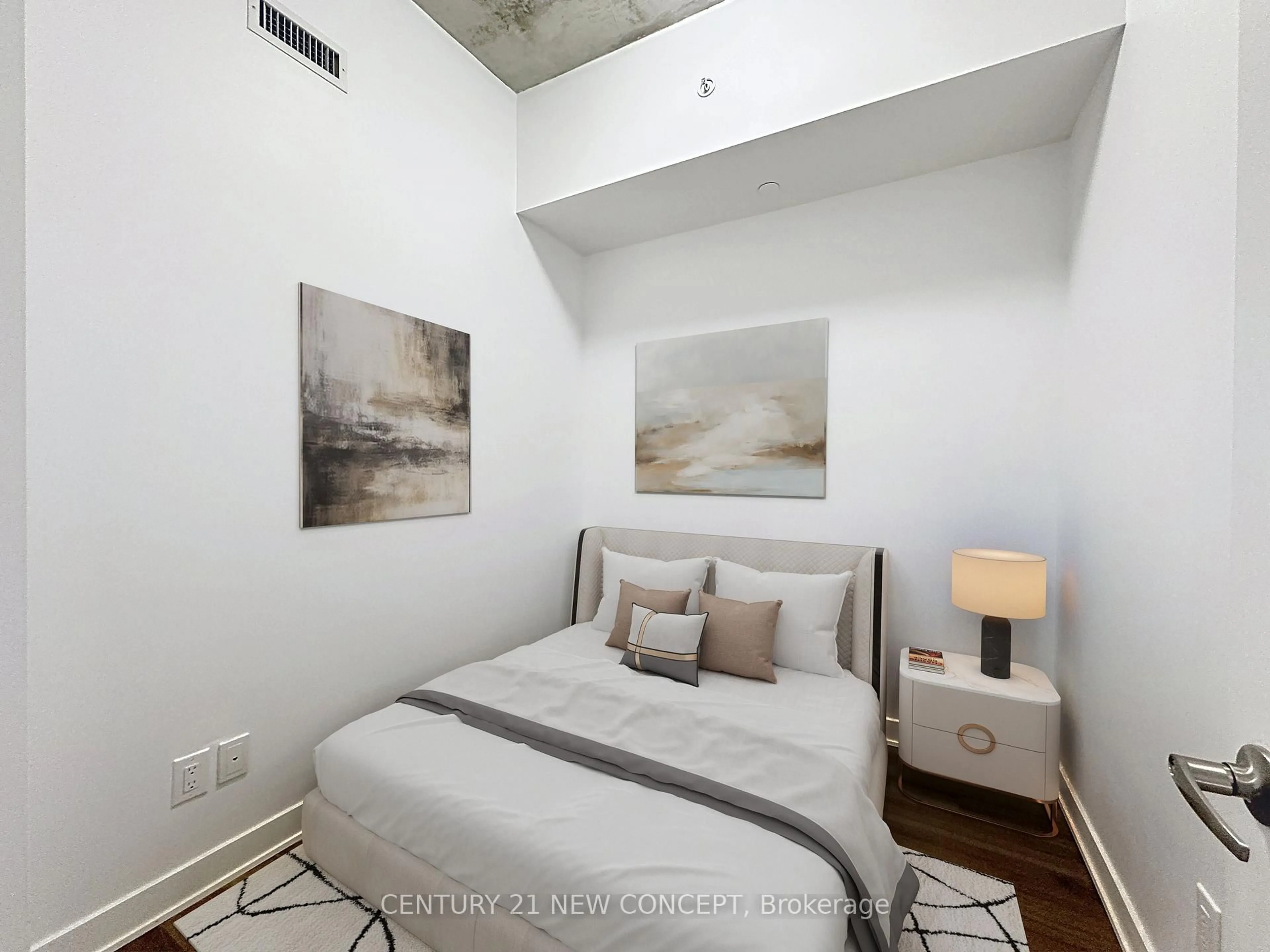 Bedroom with bed, unknown for 210 Simcoe St #1909, Toronto Ontario M5T 0A9