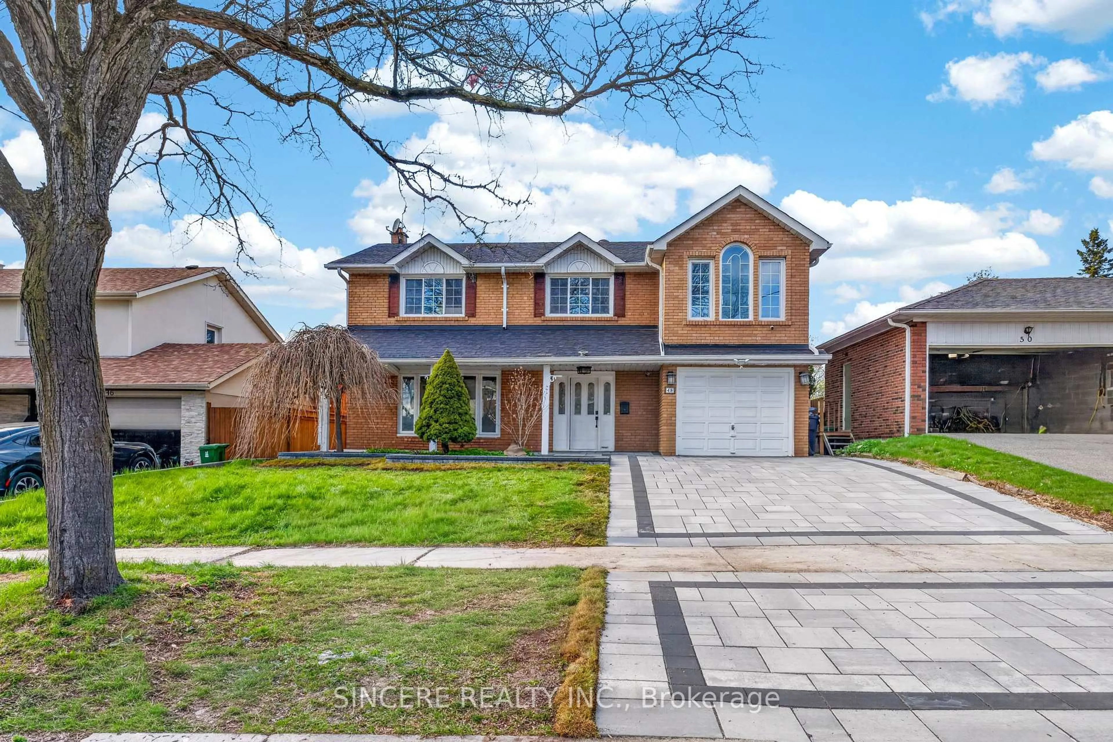 Home with brick exterior material, street for 48 Bellbury Cres, Toronto Ontario M2J 2J8