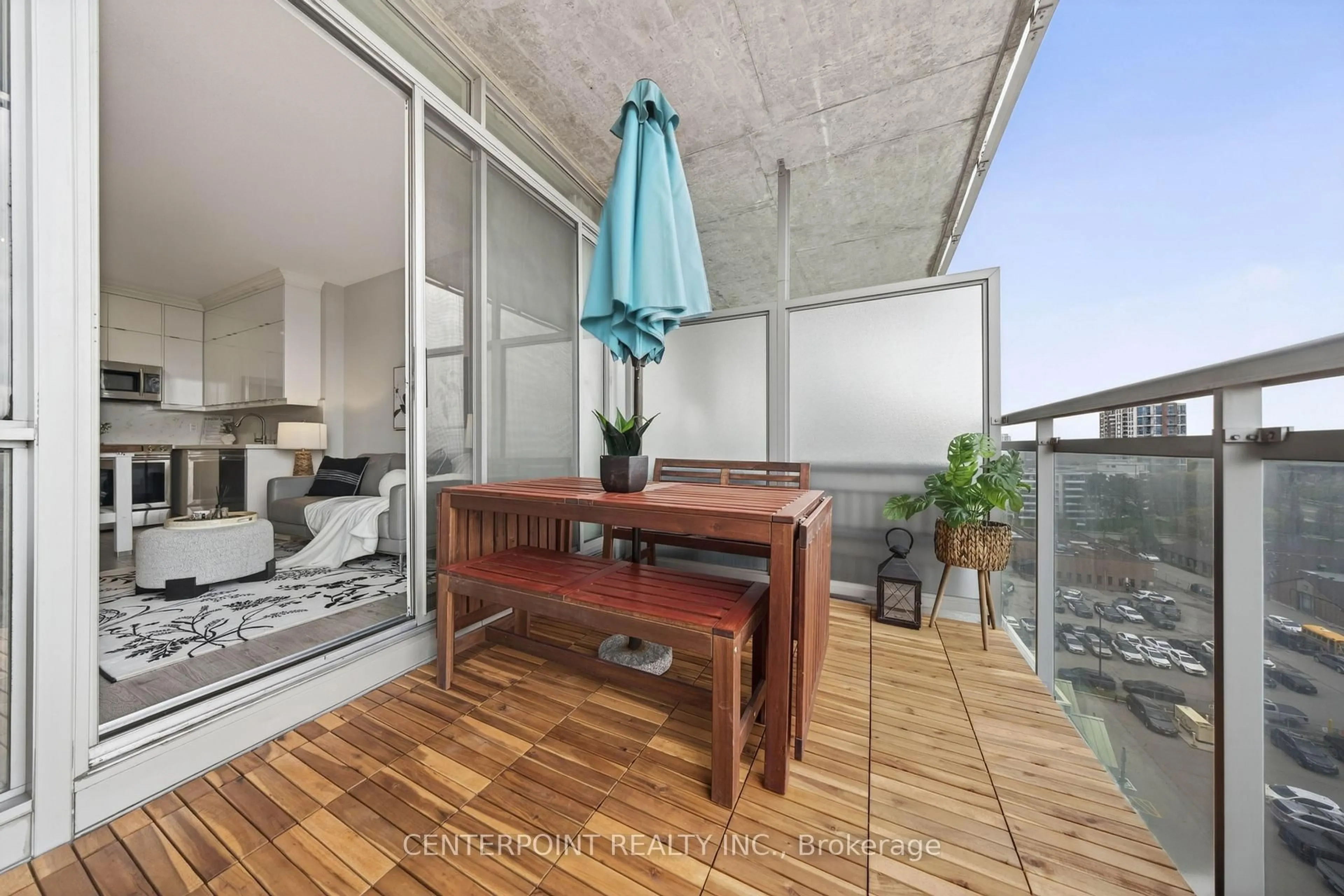 Balcony in the apartment, unknown for 30 Canterbury Pl #1009, Toronto Ontario M2N 0B9