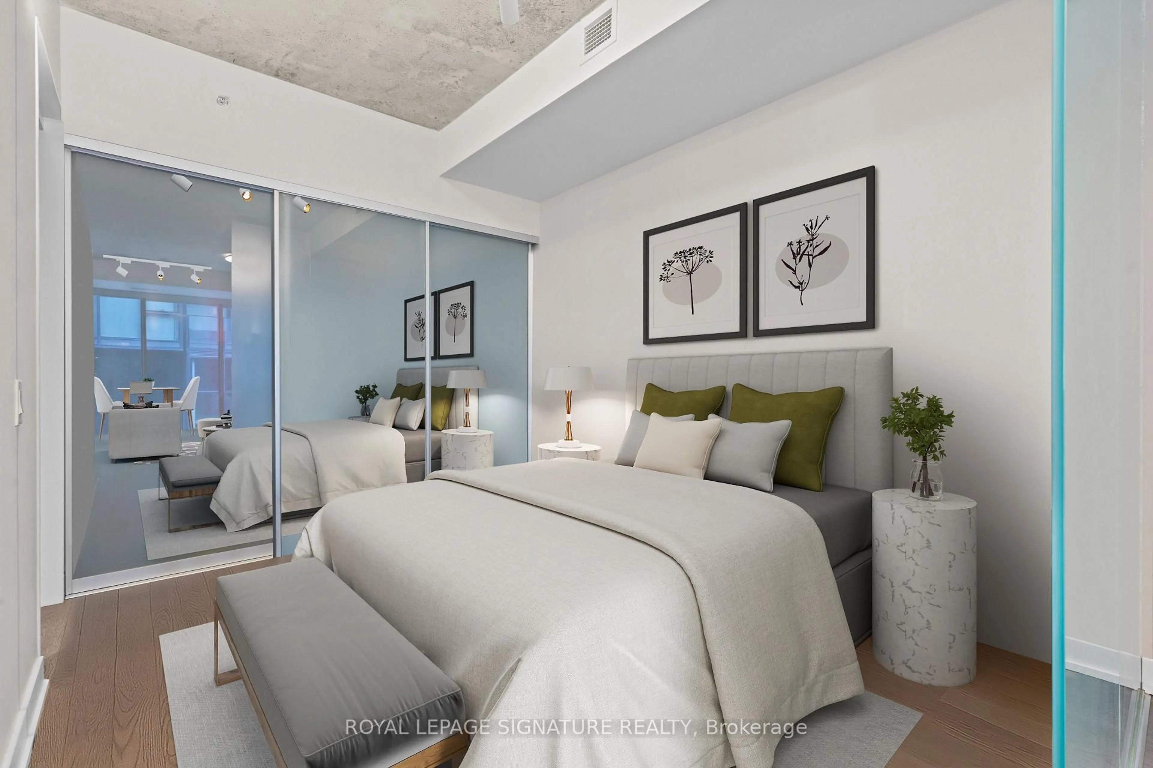Bedroom with bed, unknown for 38 Stewart St #406, Toronto Ontario M5V 1M5