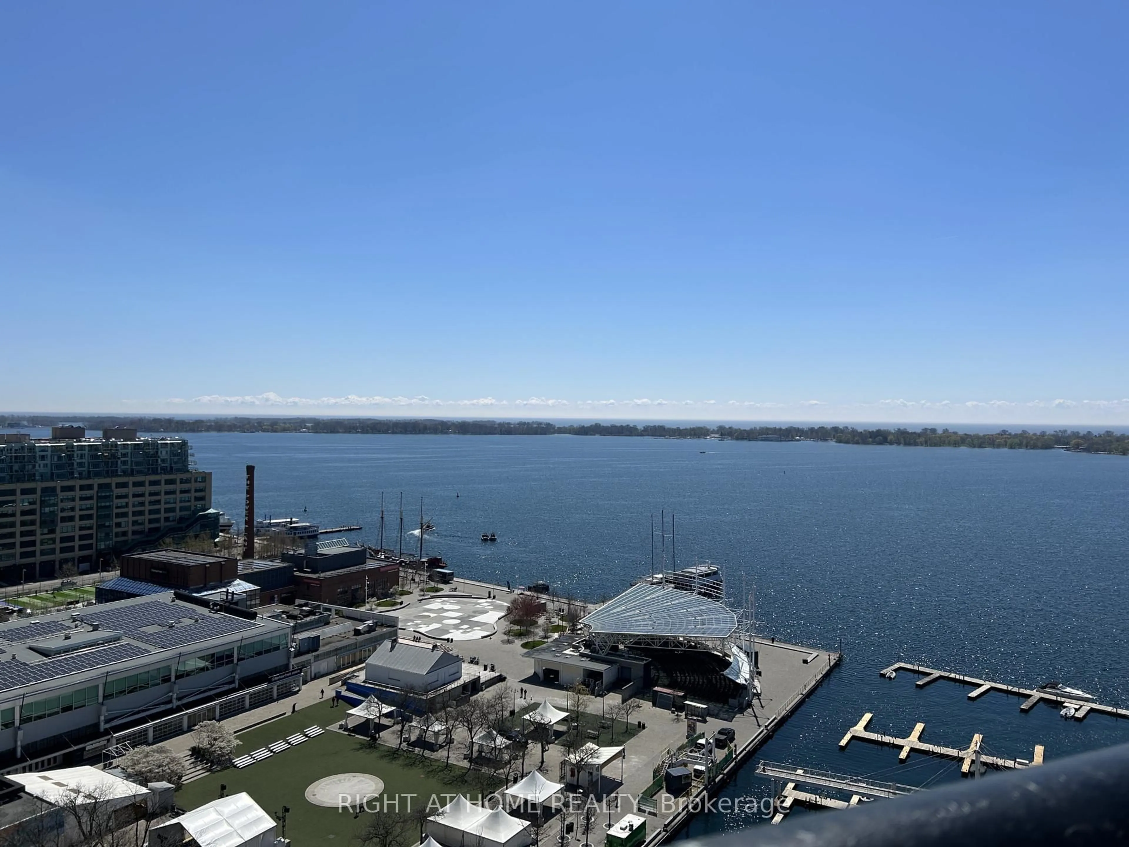 A pic from outside/outdoor area/front of a property/back of a property/a pic from drone, water/lake/river/ocean view for 250 Queens Quay #1608, Toronto Ontario M5J 2N2