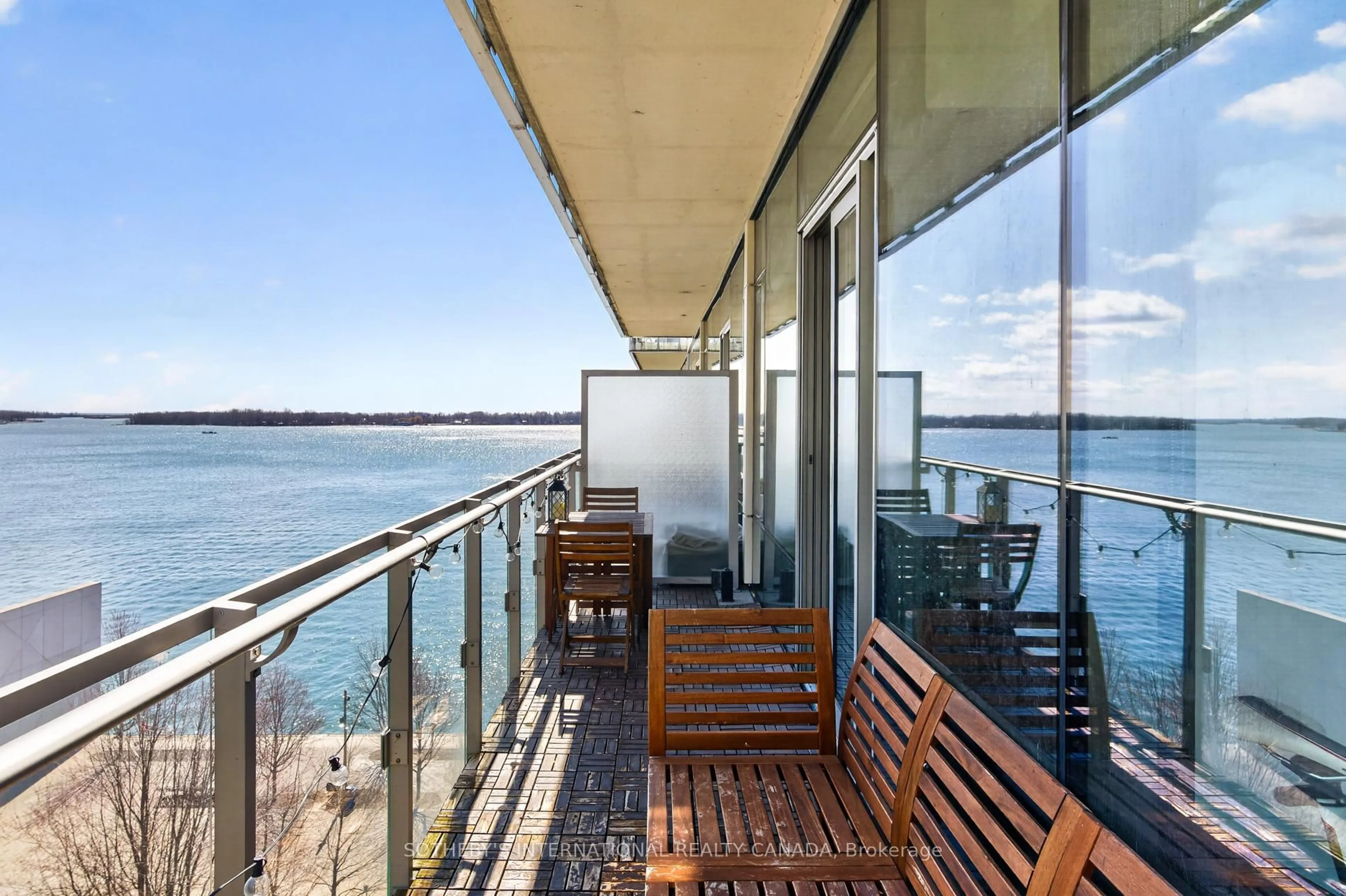 Patio, water/lake/river/ocean view for 39 Queens Quay #816, Toronto Ontario M5E 0A5