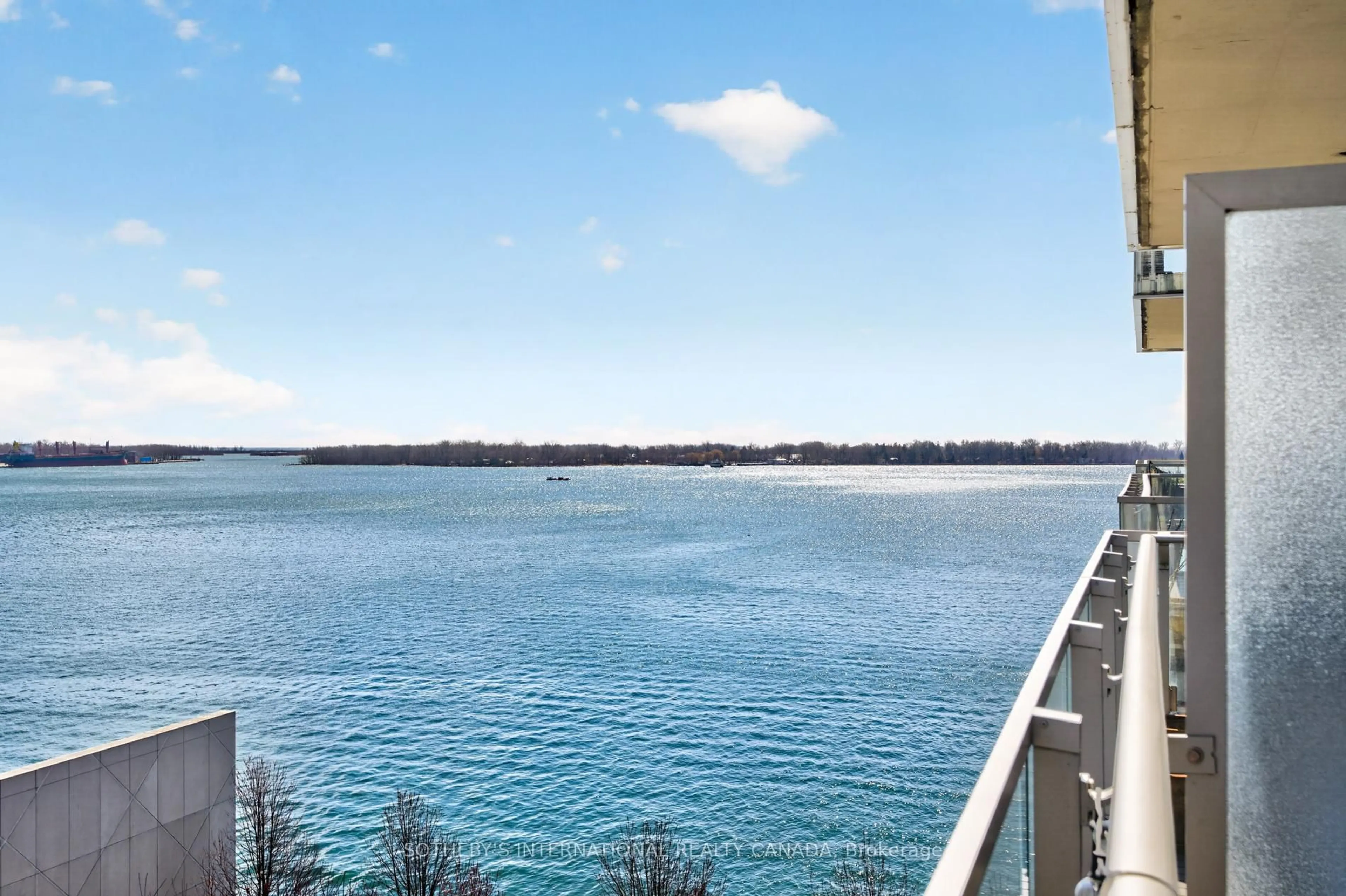 Balcony in the apartment, water/lake/river/ocean view for 39 Queens Quay #816, Toronto Ontario M5E 0A5