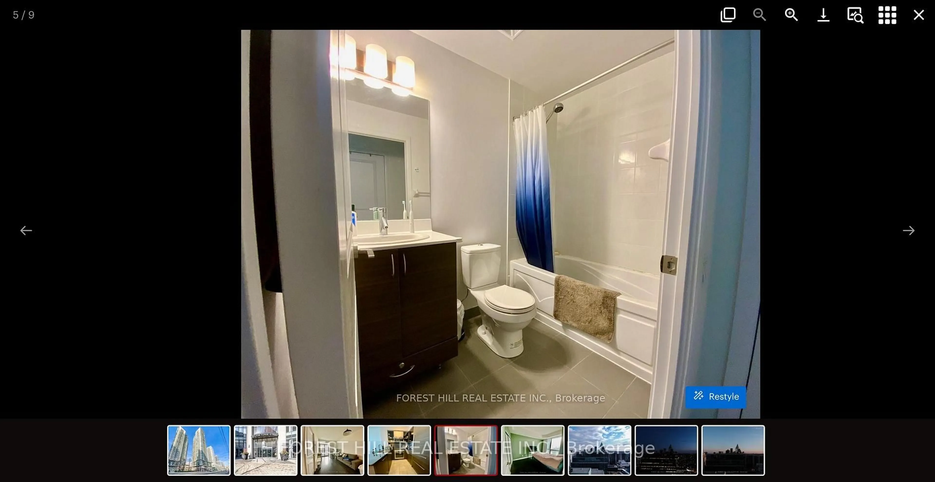 Standard bathroom, ceramic/tile floor for 5162 Yonge St #3510, Toronto Ontario M2N 0E9