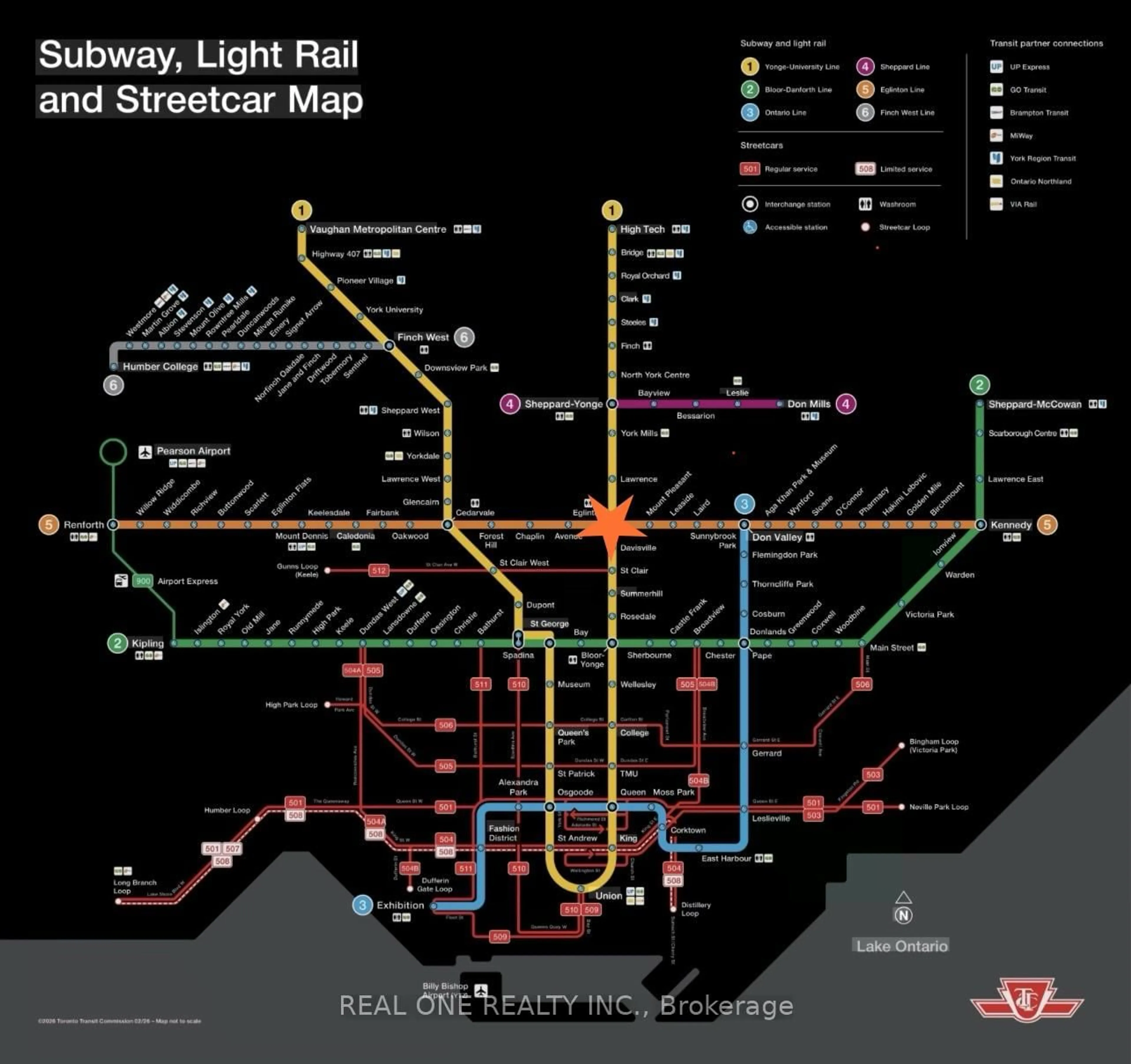 Picture of a map for 8 Eglinton Ave #2209, Toronto Ontario M4P 0C1