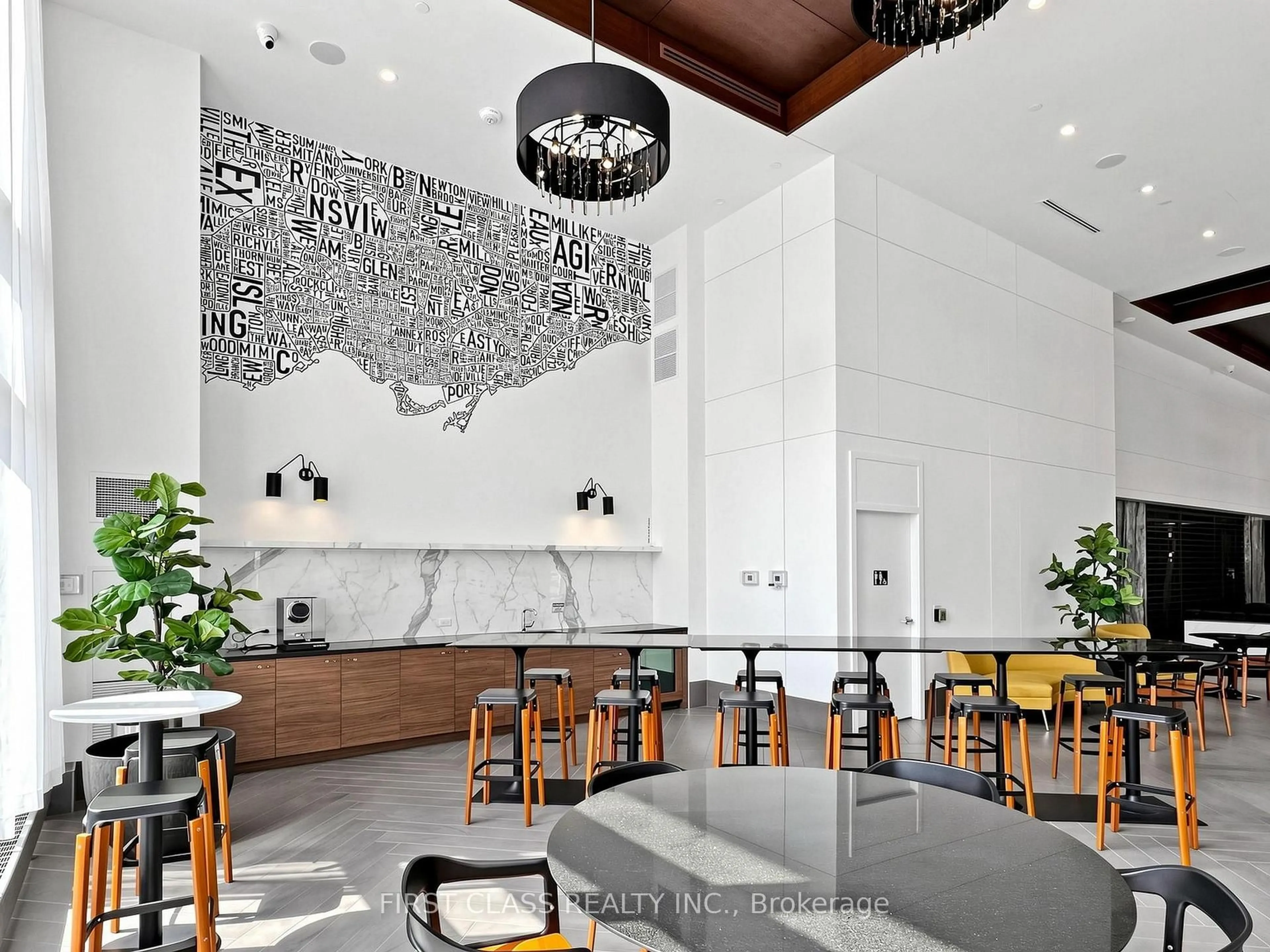 Contemporary kitchen, ceramic/tile floor for 38 Iannuzzi St #635, Toronto Ontario M5V 0E8