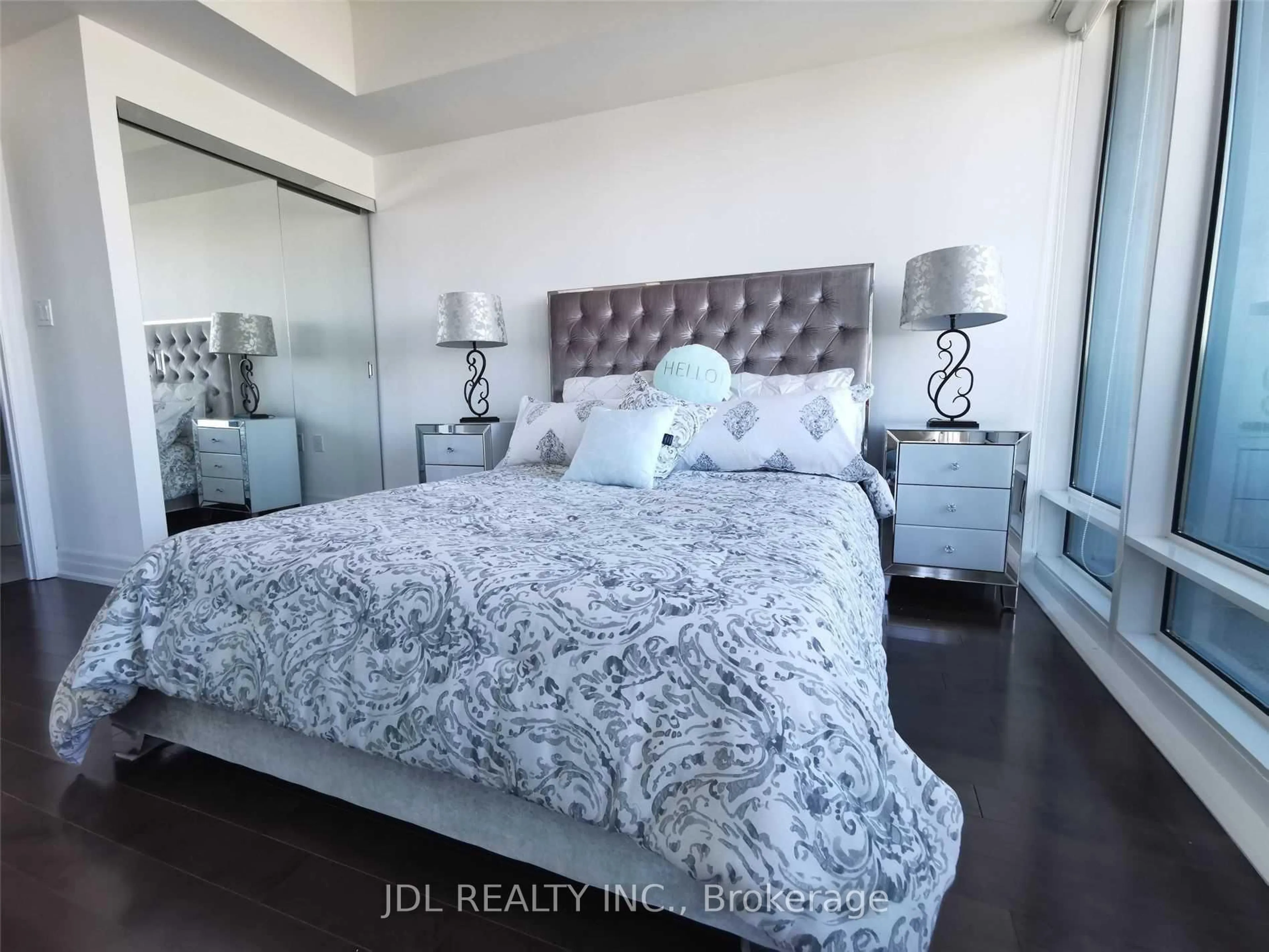 Bedroom with bed, unknown for 8 The Esplanade #3511, Toronto Ontario M5E 0A6