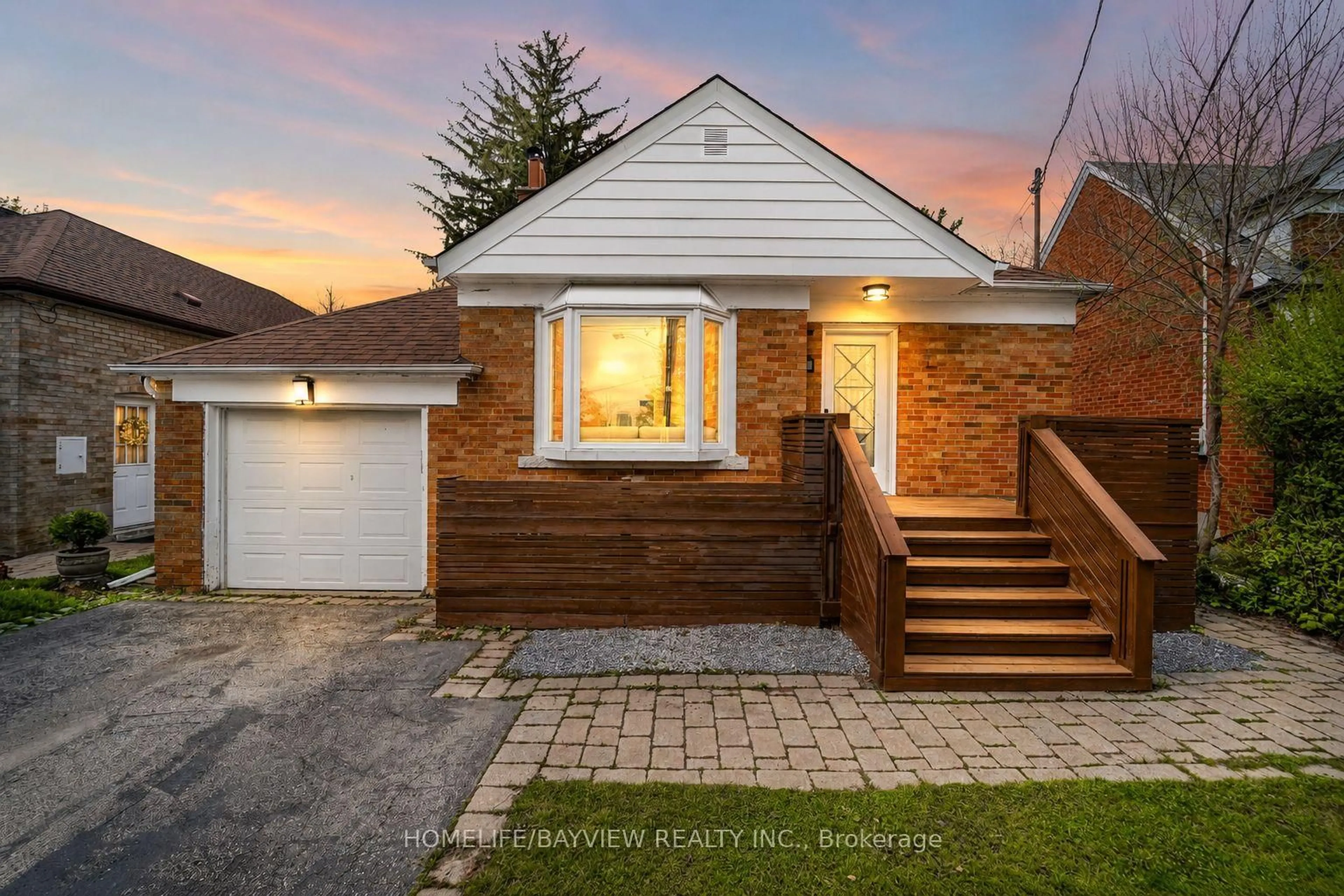 Home with brick exterior material, street for 14 Easton Rd, Toronto Ontario M2N 2L3