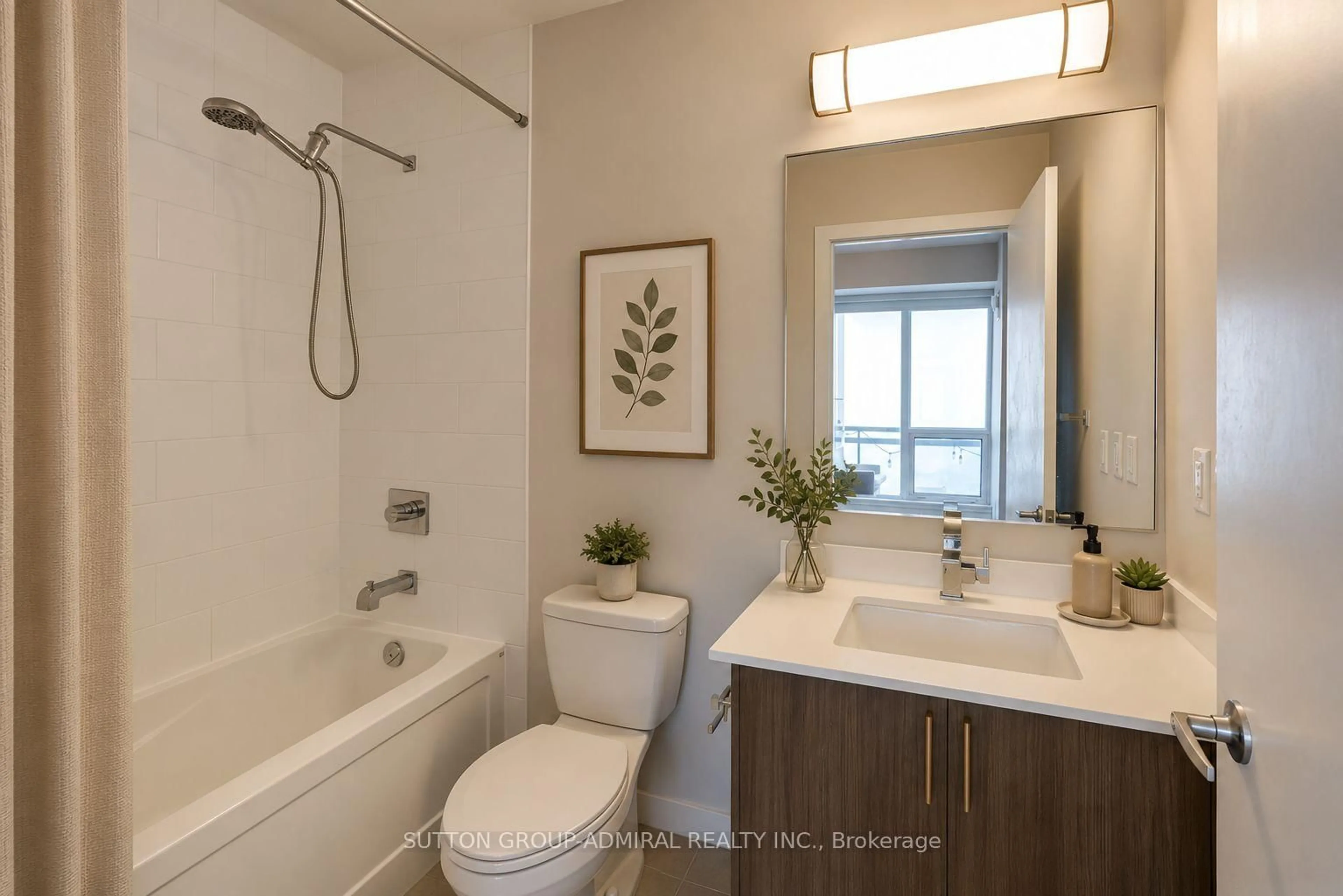Contemporary bathroom, ceramic/tile floor for 225 Sackville St #Ph2606, Toronto Ontario M5A 3H1