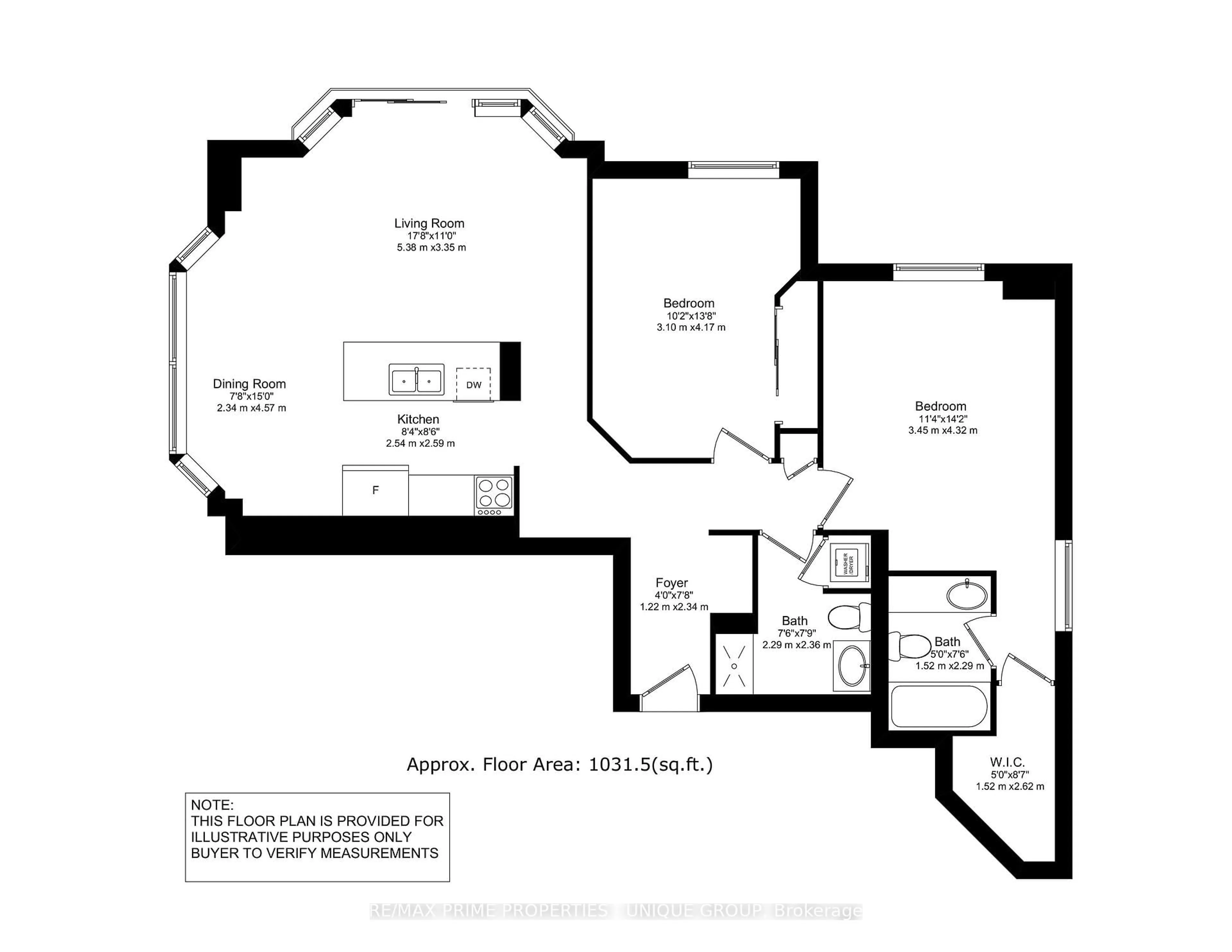 Floor plan for 97 Lawton Blvd #202, Toronto Ontario M4V 1Z6