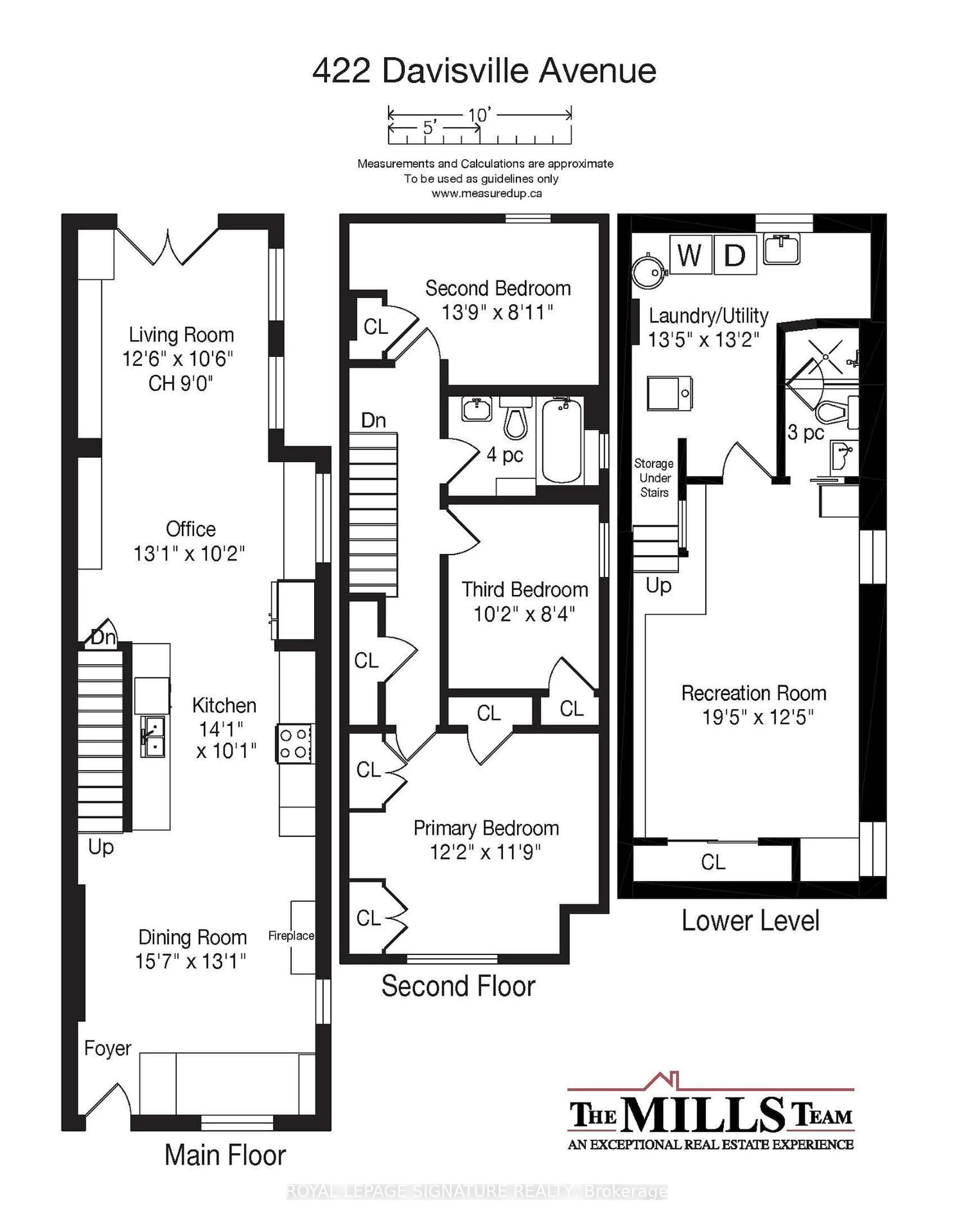 Floor plan for 422 Davisville Ave, Toronto Ontario M4S 1H6
