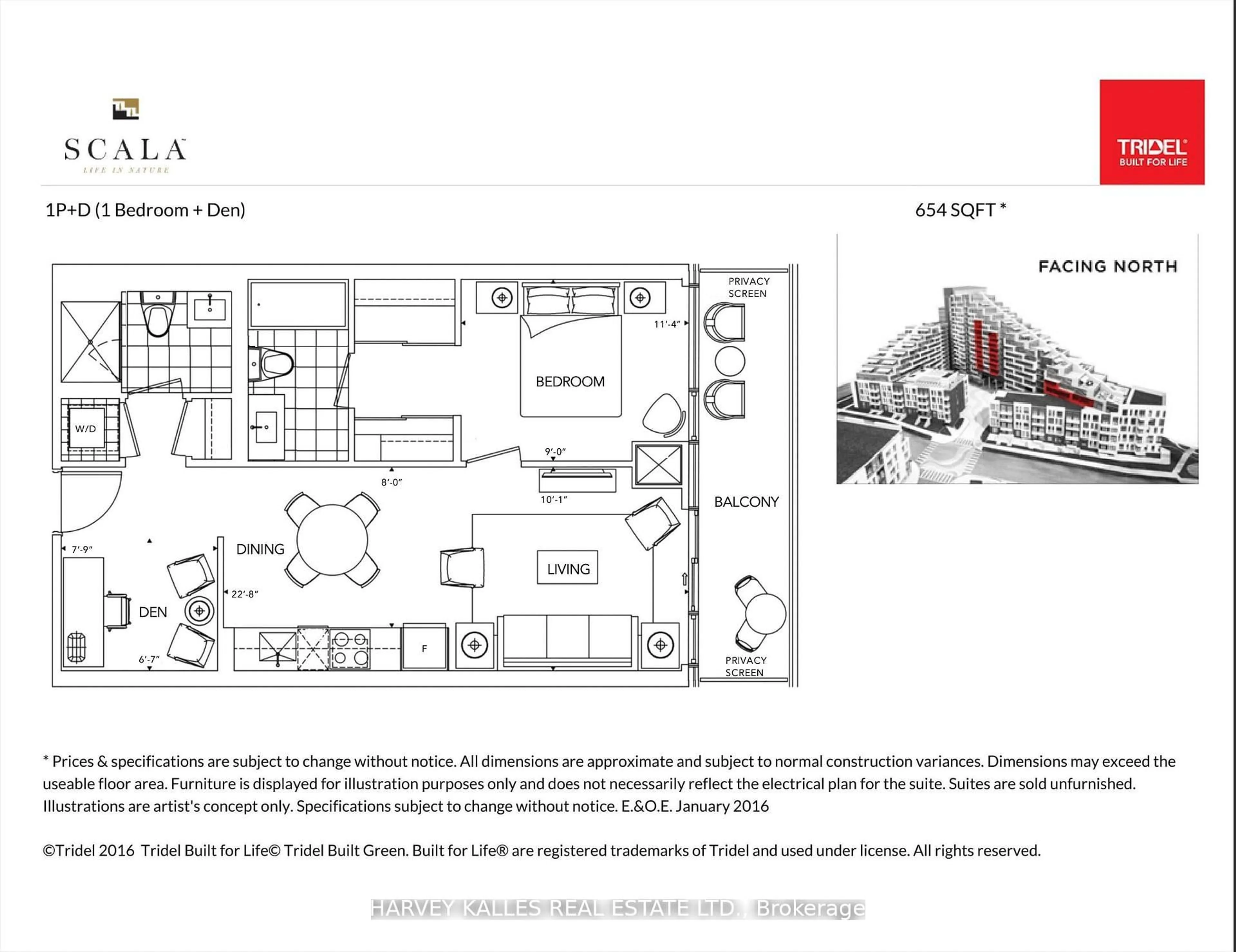 Floor plan for 25 Adra Grado Way #708, Toronto Ontario M2J 0H6