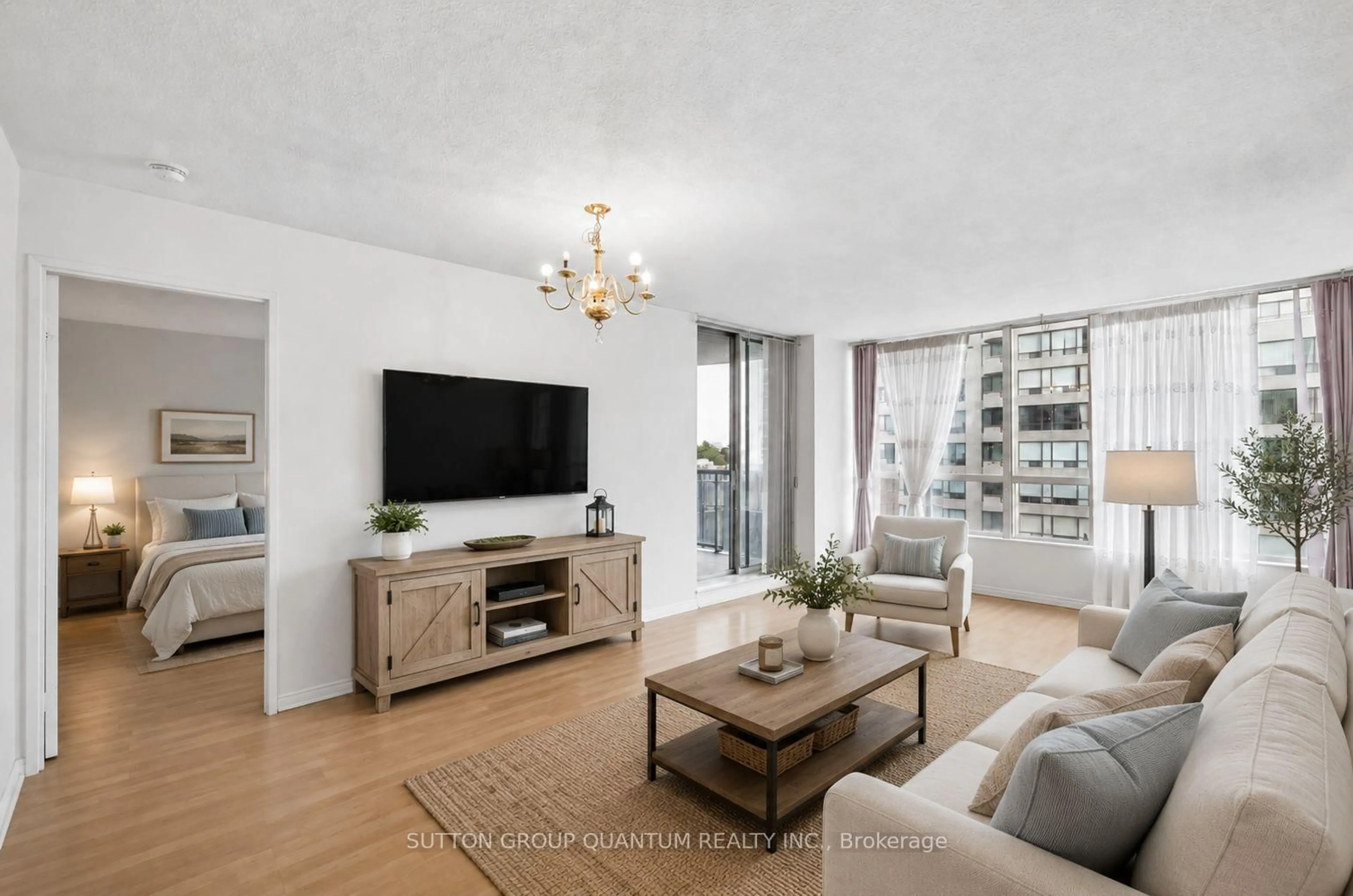 Living room with furniture, unknown for 5765 Yonge St #706, Toronto Ontario M2M 4H9