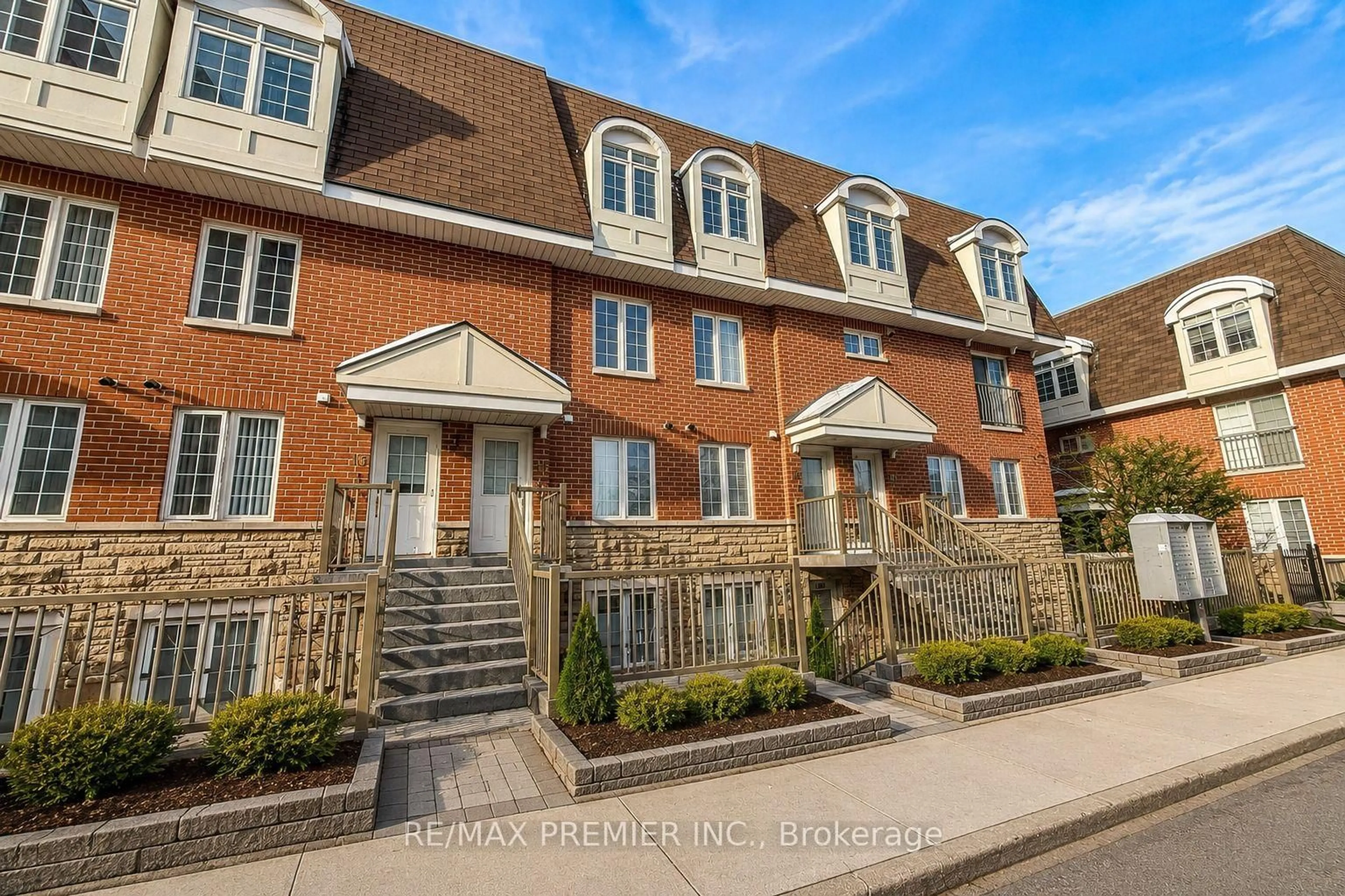 A pic from outside/outdoor area/front of a property/back of a property/a pic from drone, street for 55 Cedarcroft Blvd #17, Toronto Ontario M2R 3Y1