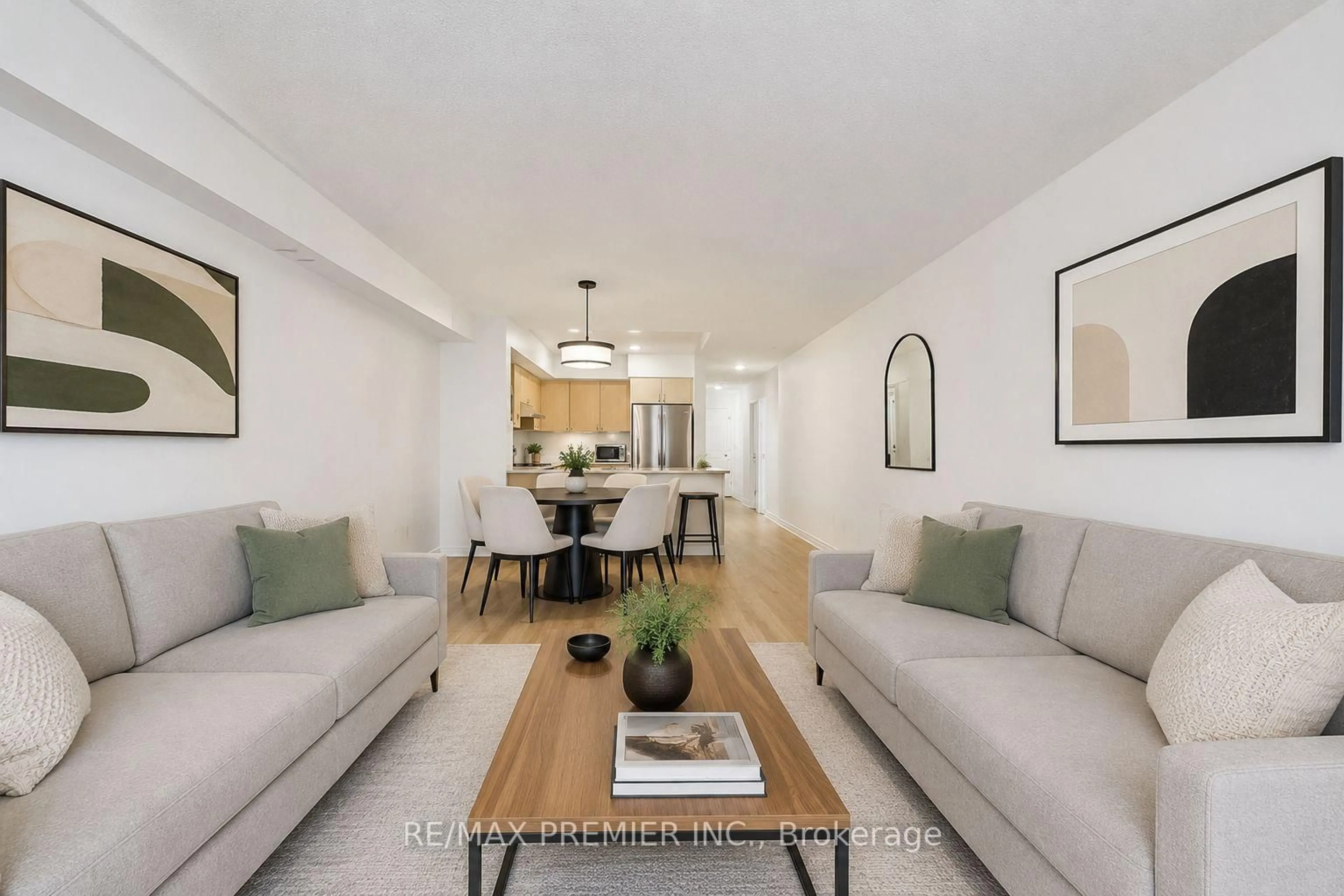 Living room with furniture, unknown for 55 Cedarcroft Blvd #17, Toronto Ontario M2R 3Y1