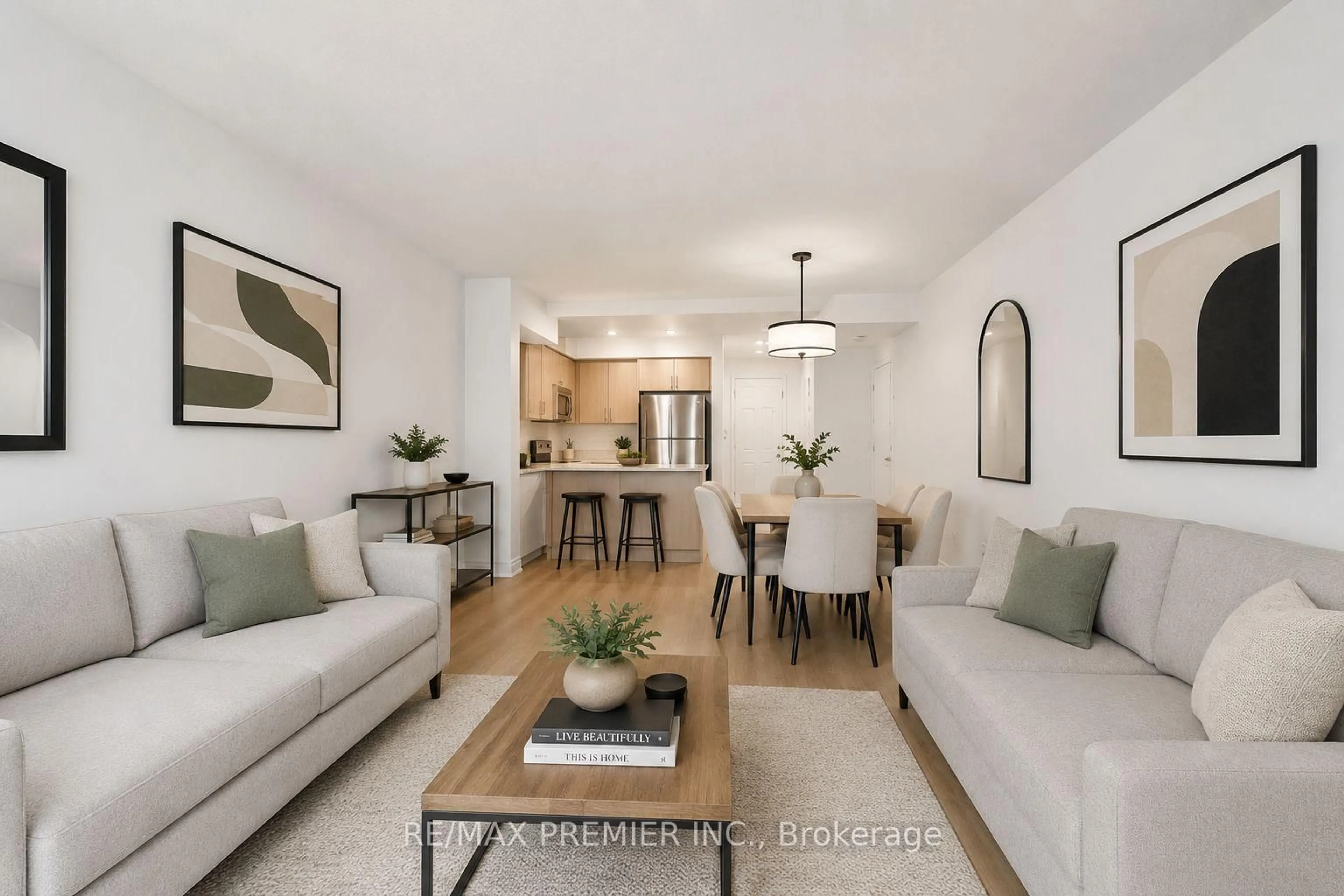 Living room with furniture, unknown for 55 Cedarcroft Blvd #17, Toronto Ontario M2R 3Y1