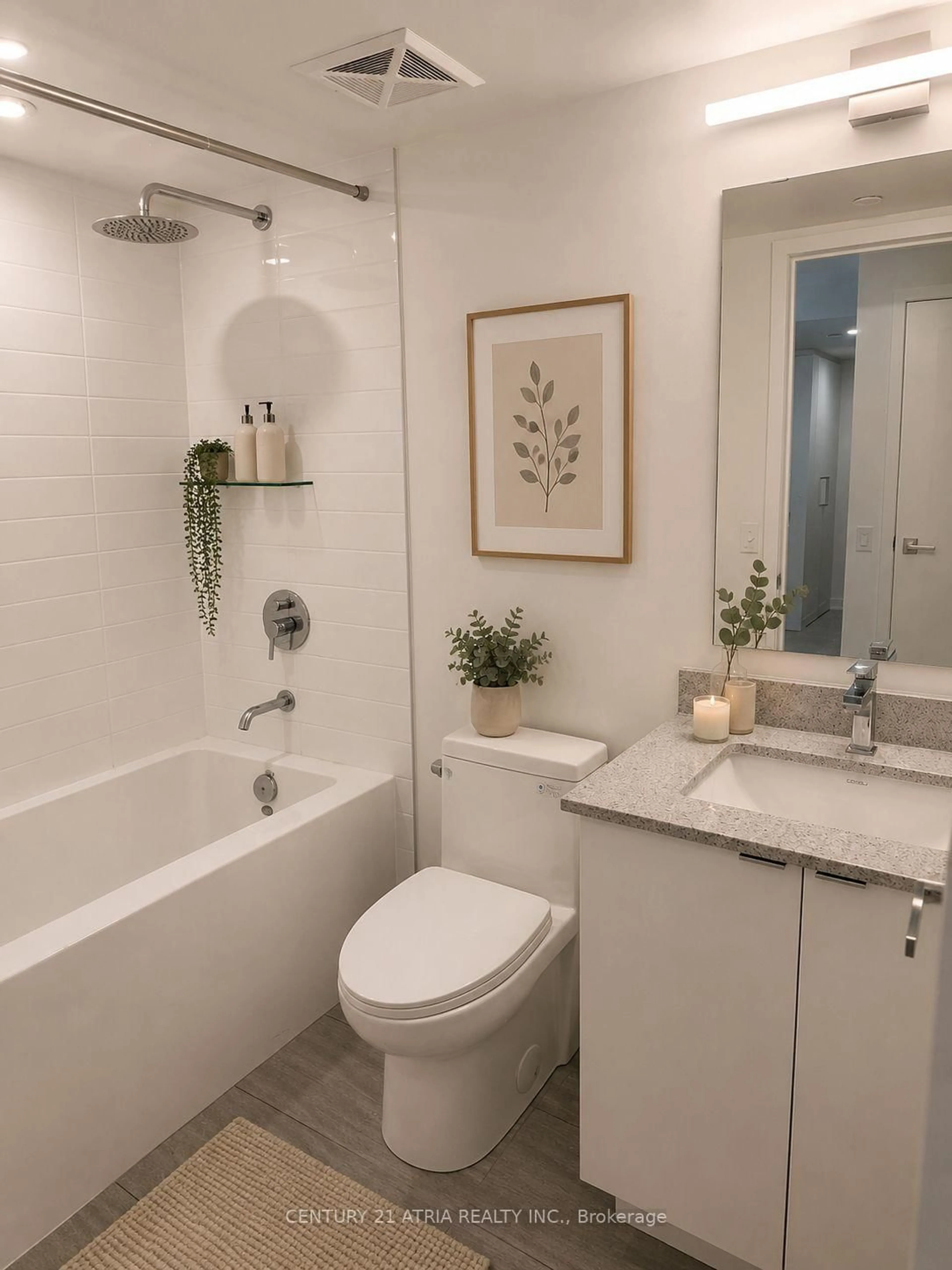 Standard bathroom, ceramic/tile floor for 500 Wilson Ave #519, Toronto Ontario L5A 1W4