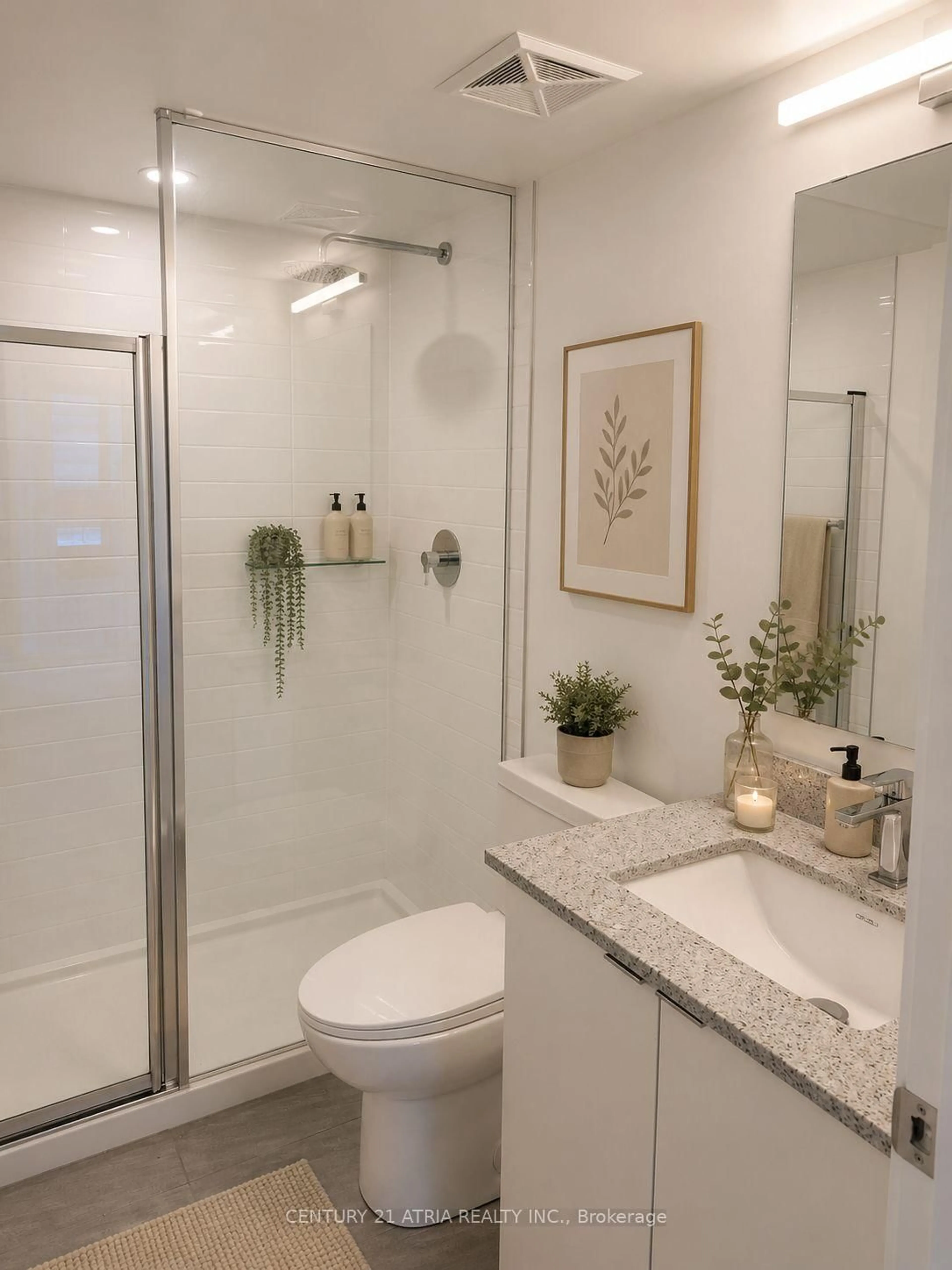 Contemporary bathroom, ceramic/tile floor for 500 Wilson Ave #519, Toronto Ontario L5A 1W4