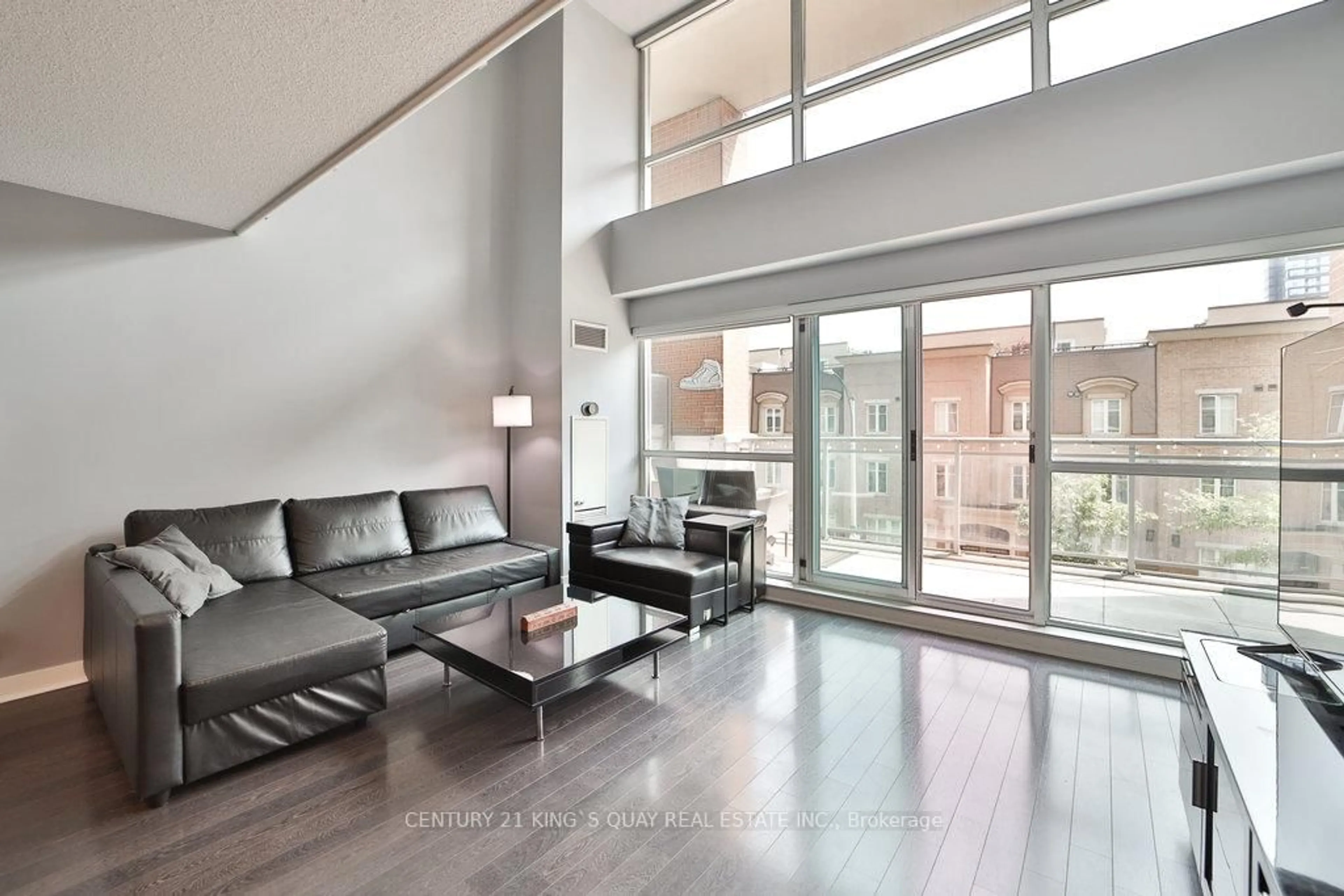 Living room with furniture, unknown for 80 Western Battery Rd #212, Toronto Ontario M6K 3S1