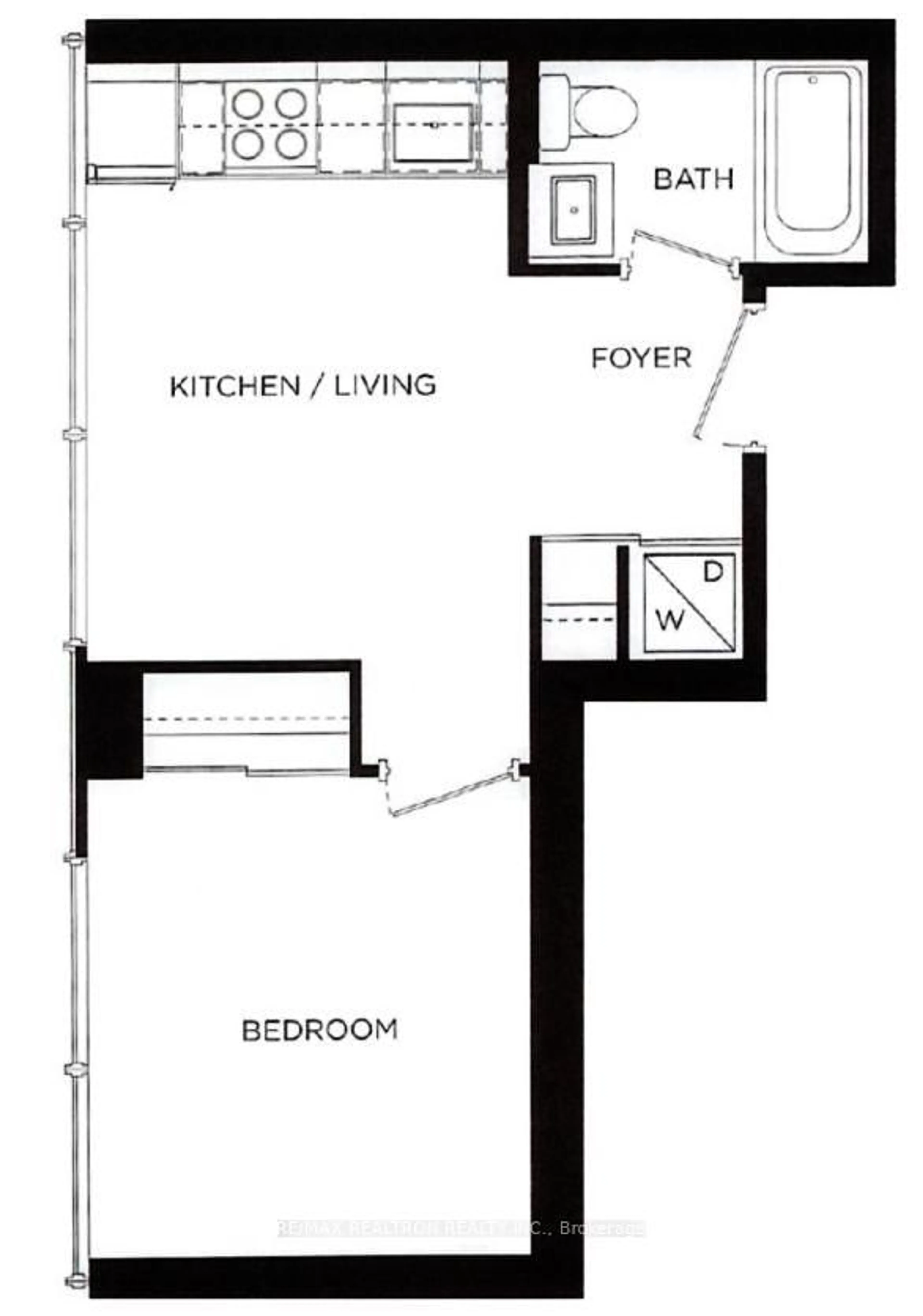 Floor plan for 188 Cumberland St #1501, Toronto Ontario M5R 0B6