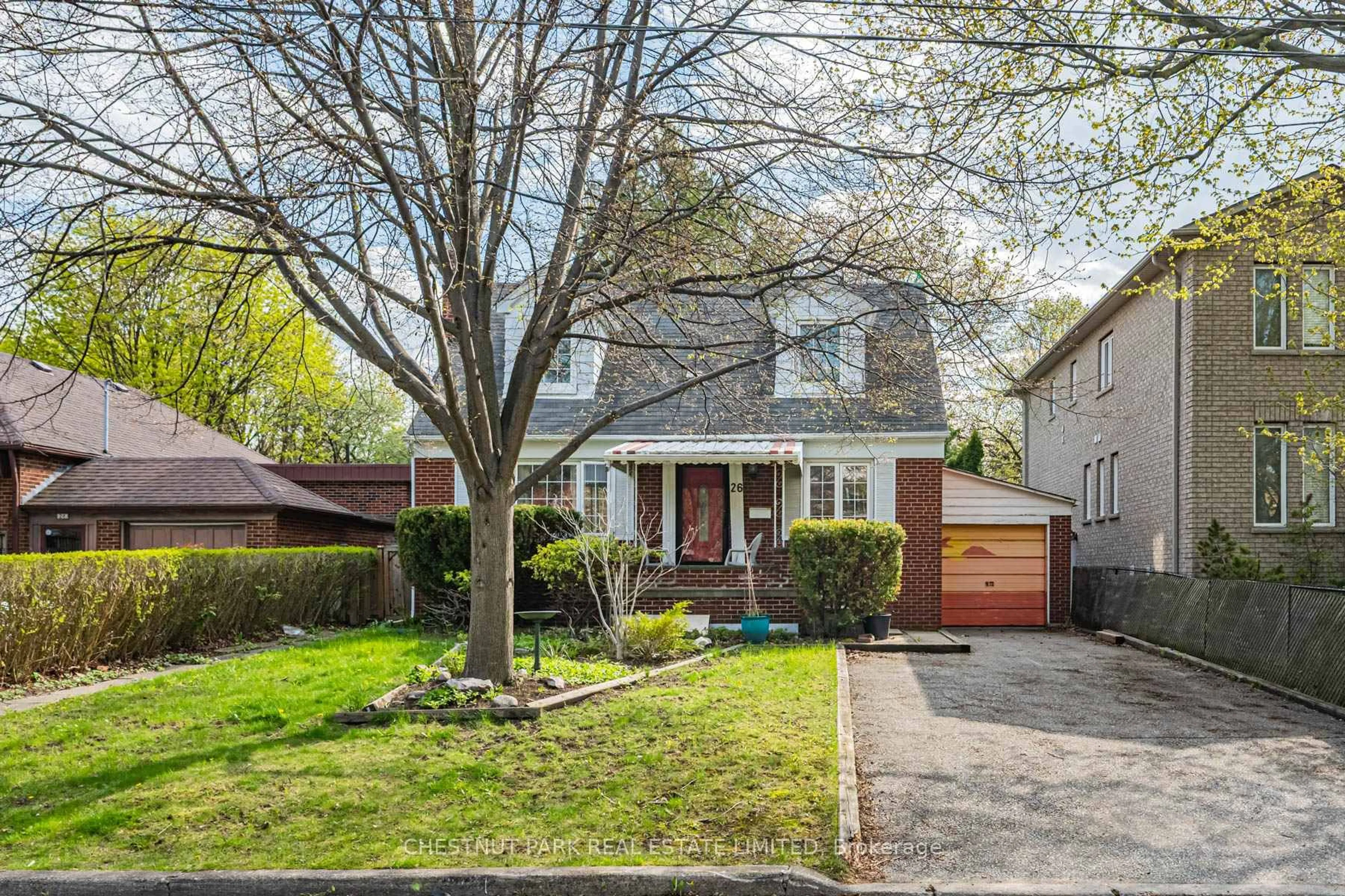 Home with brick exterior material, street for 26 Roberta Dr, Toronto Ontario M6A 2J5