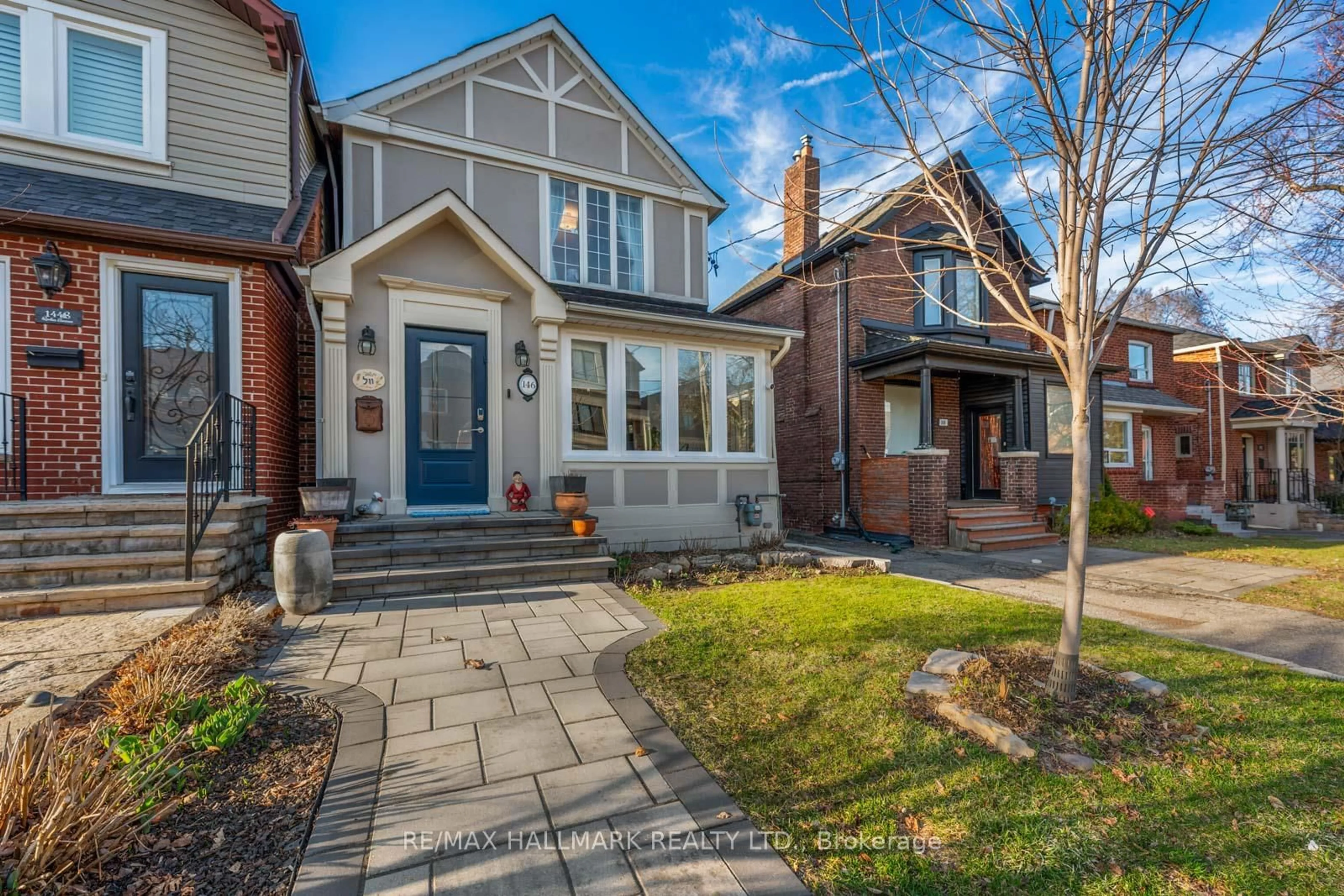 Home with brick exterior material, street for 146 Roslin Ave, Toronto Ontario M4N 1Z4