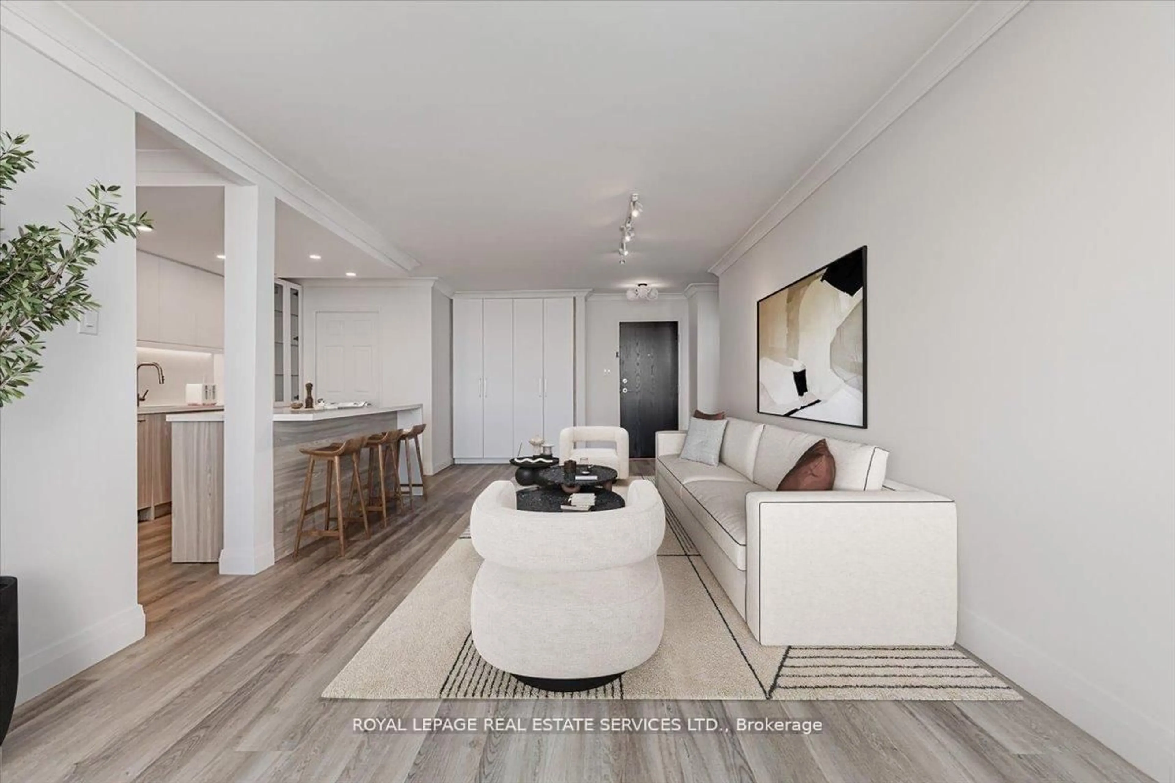 Living room with furniture, unknown for 3000 Bathurst St #706, Toronto Ontario M6B 3B4