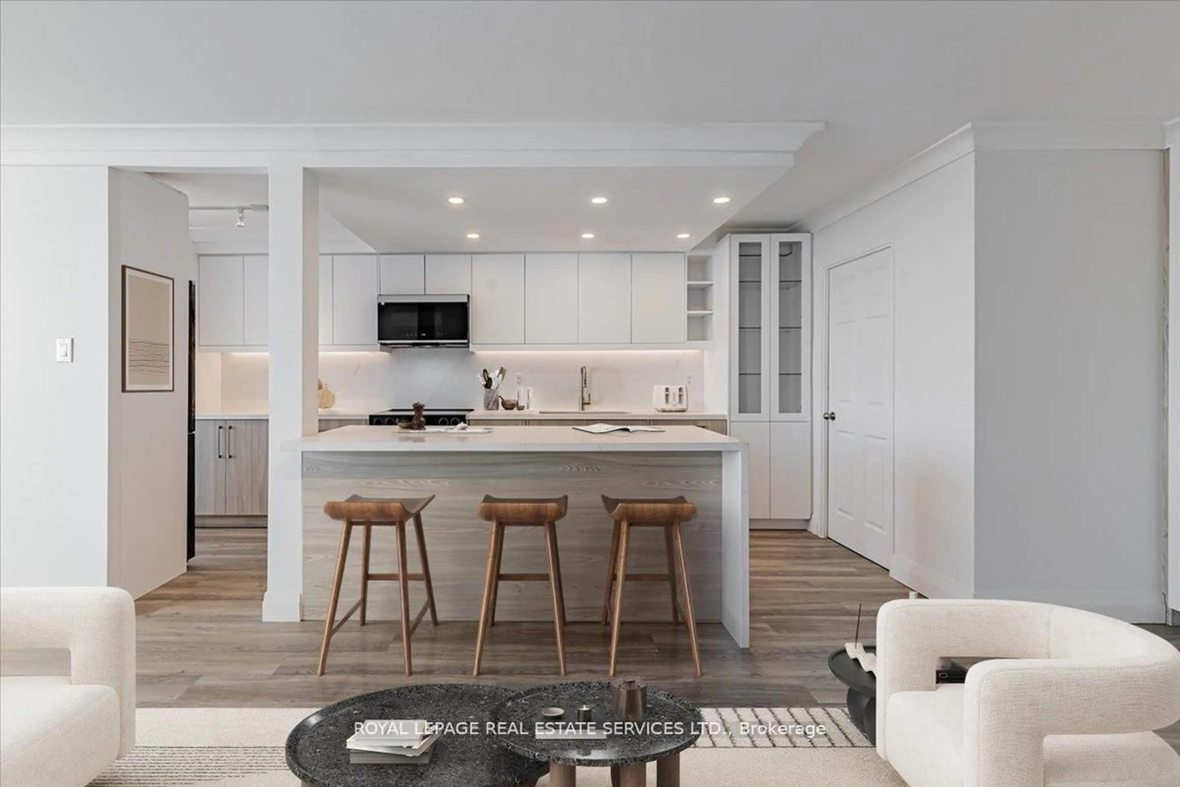 Open concept kitchen, unknown for 3000 Bathurst St #706, Toronto Ontario M6B 3B4