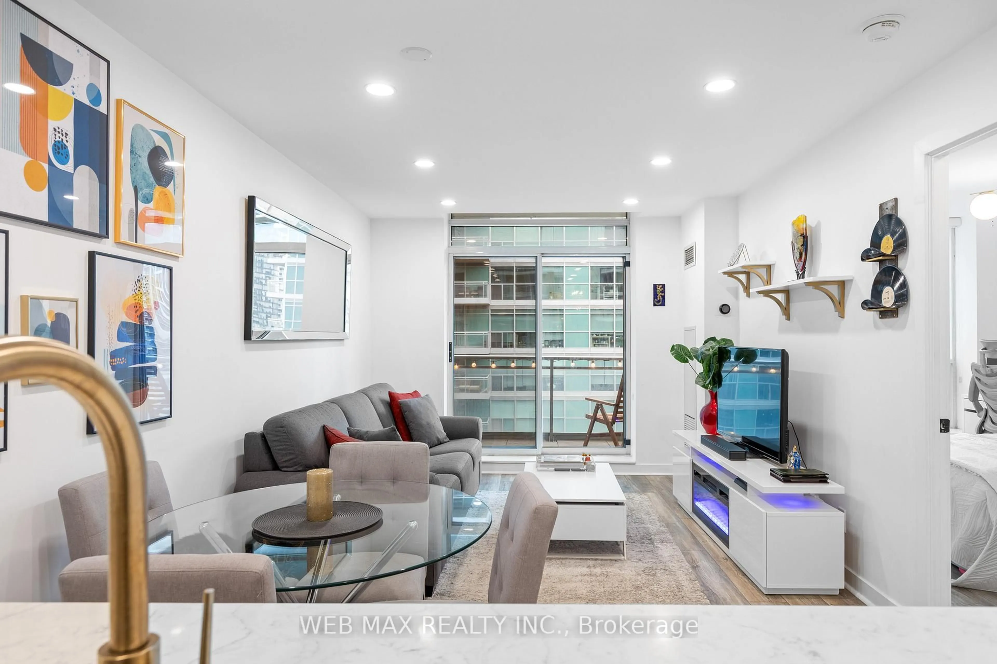 Living room with furniture, unknown for 50 Lynn Williams St #916, Toronto Ontario M6K 3R9