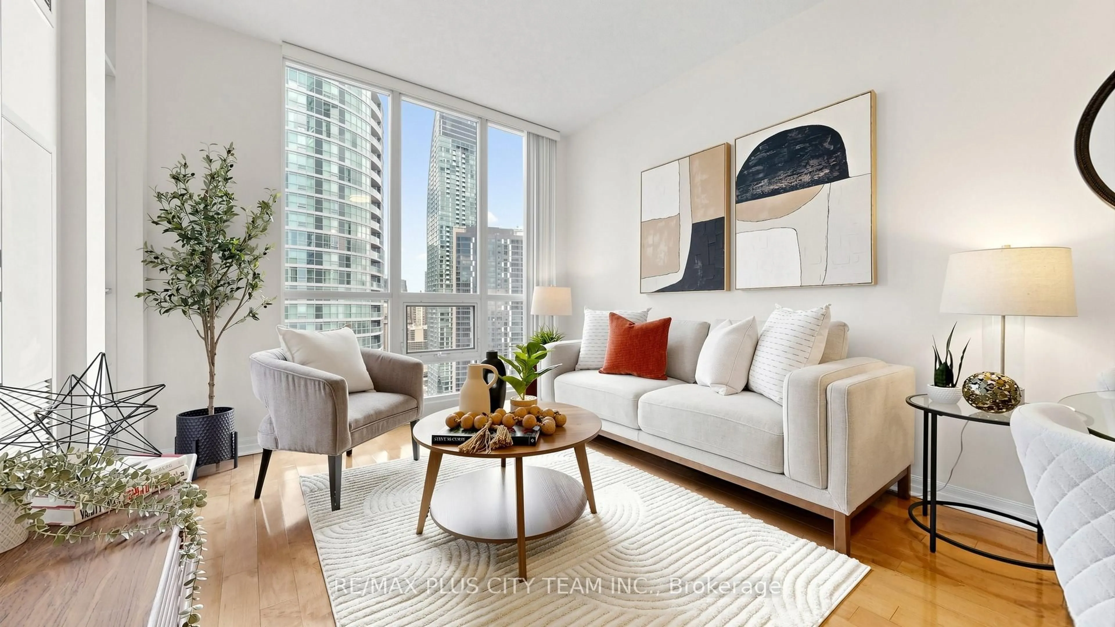 Living room with furniture, unknown for 16 Yonge St #2604, Toronto Ontario M5E 2A1