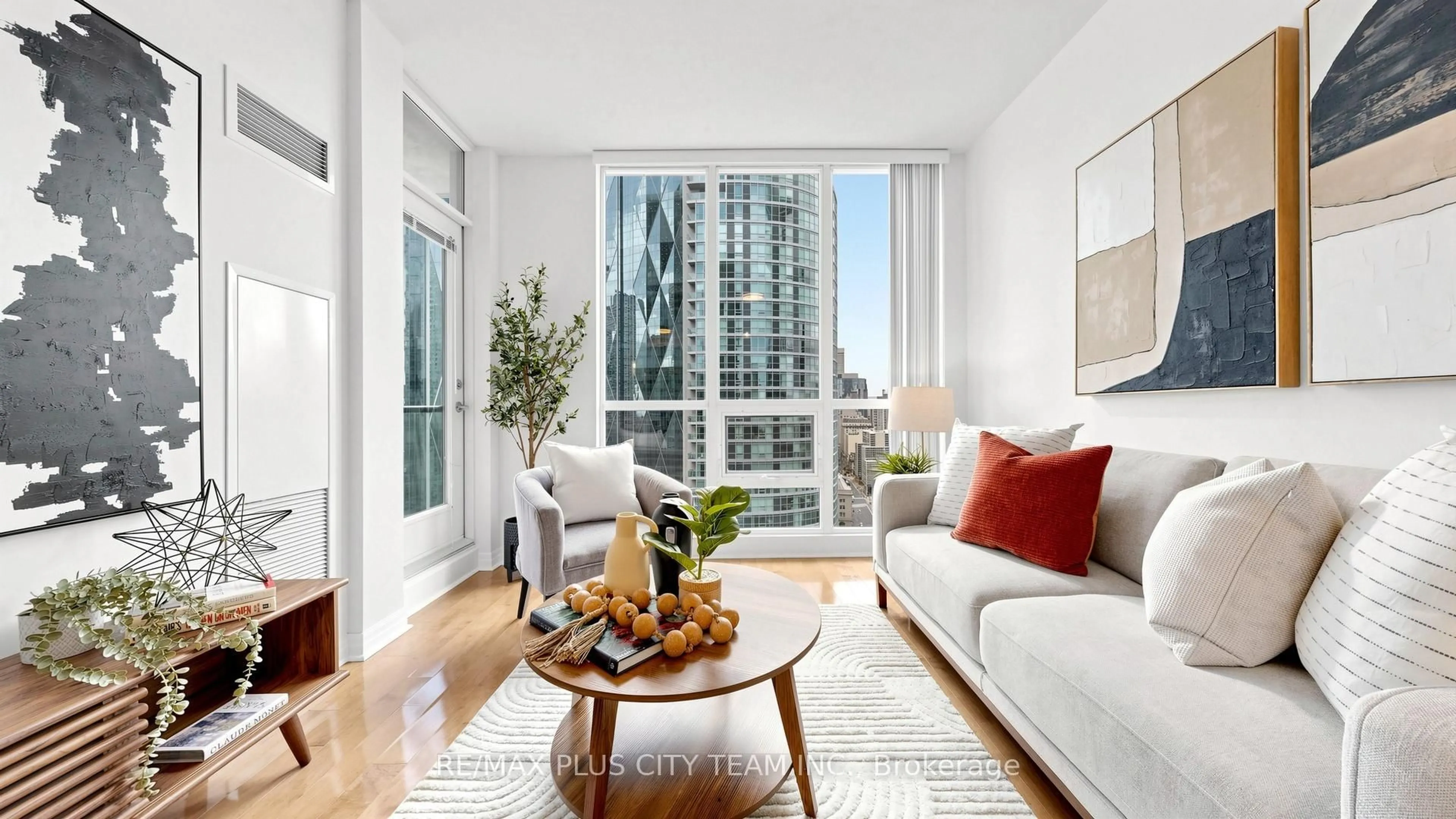 Living room with furniture, unknown for 16 Yonge St #2604, Toronto Ontario M5E 2A1