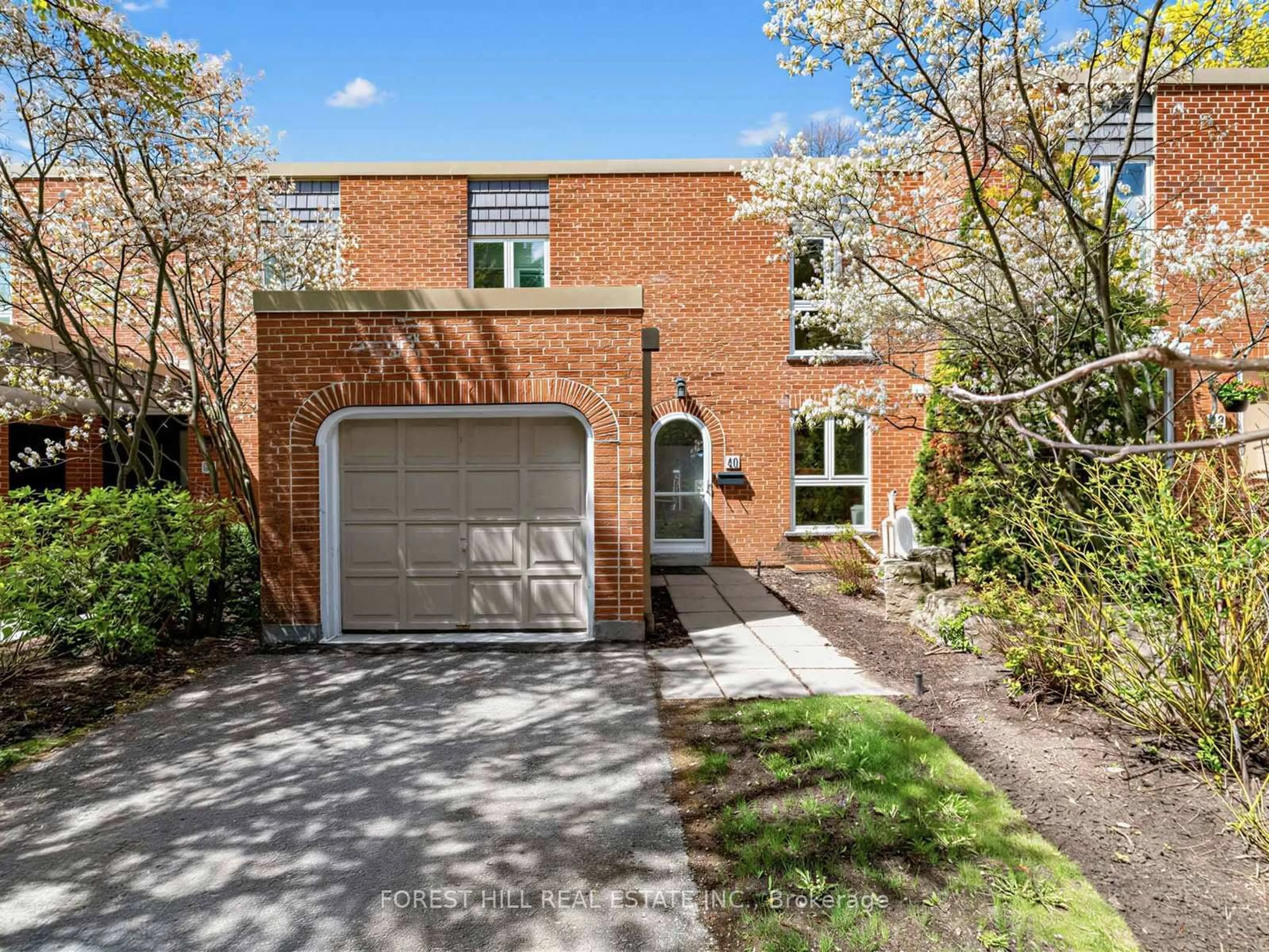 Home with brick exterior material, street for 40 Snowshoe Mill Way #198, Toronto Ontario M2L 1T5