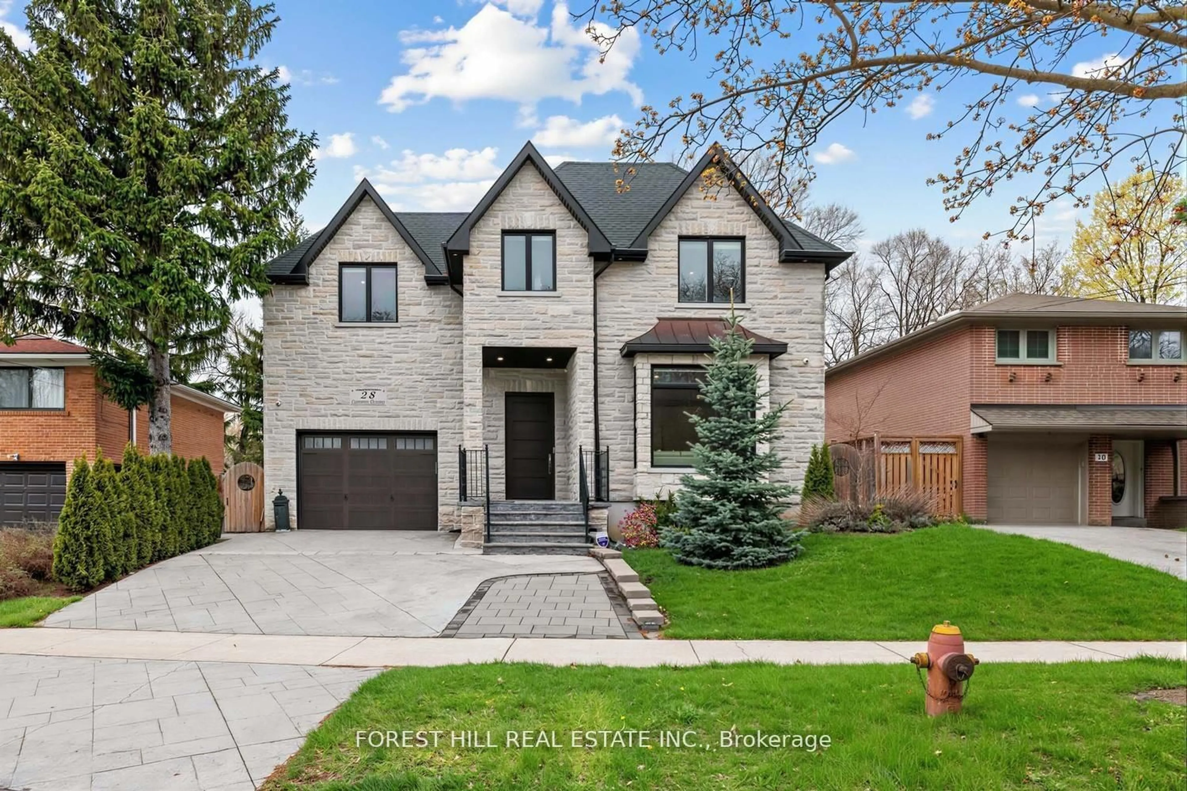 Home with brick exterior material, street for 28 Camwood Cres, Toronto Ontario M3A 3L2