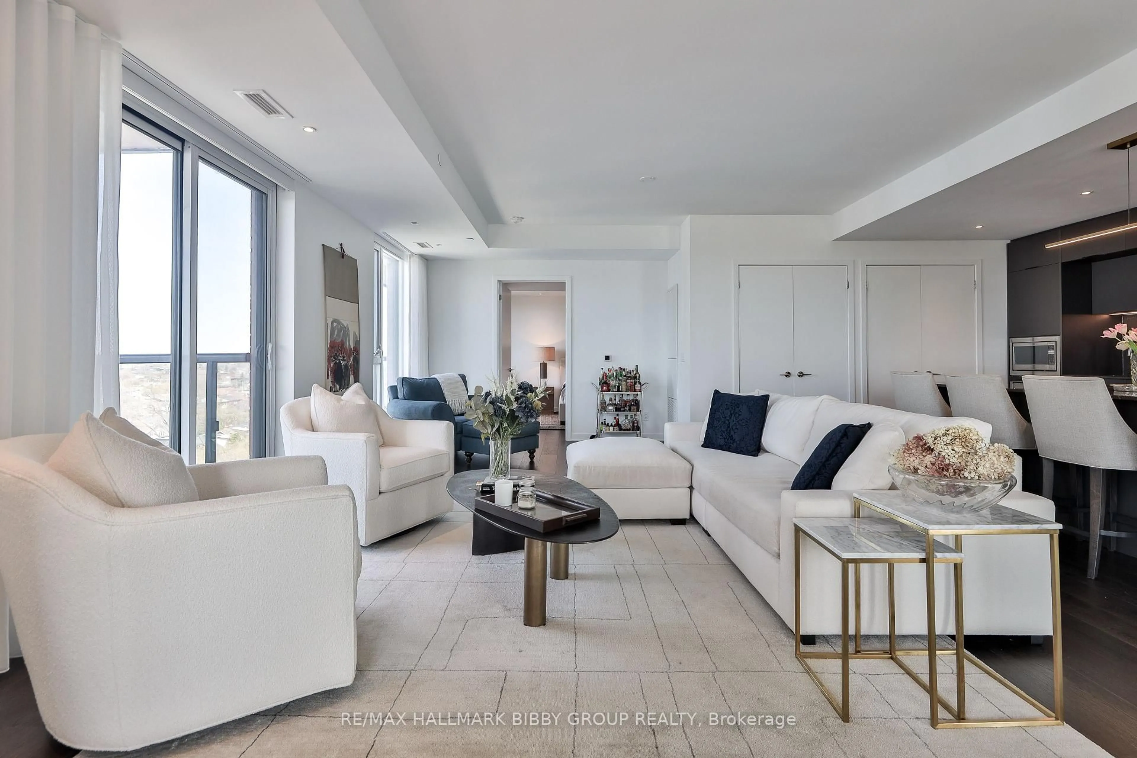 Living room with furniture, unknown for 185 Alberta Ave #1105, Toronto Ontario M6C 0A5