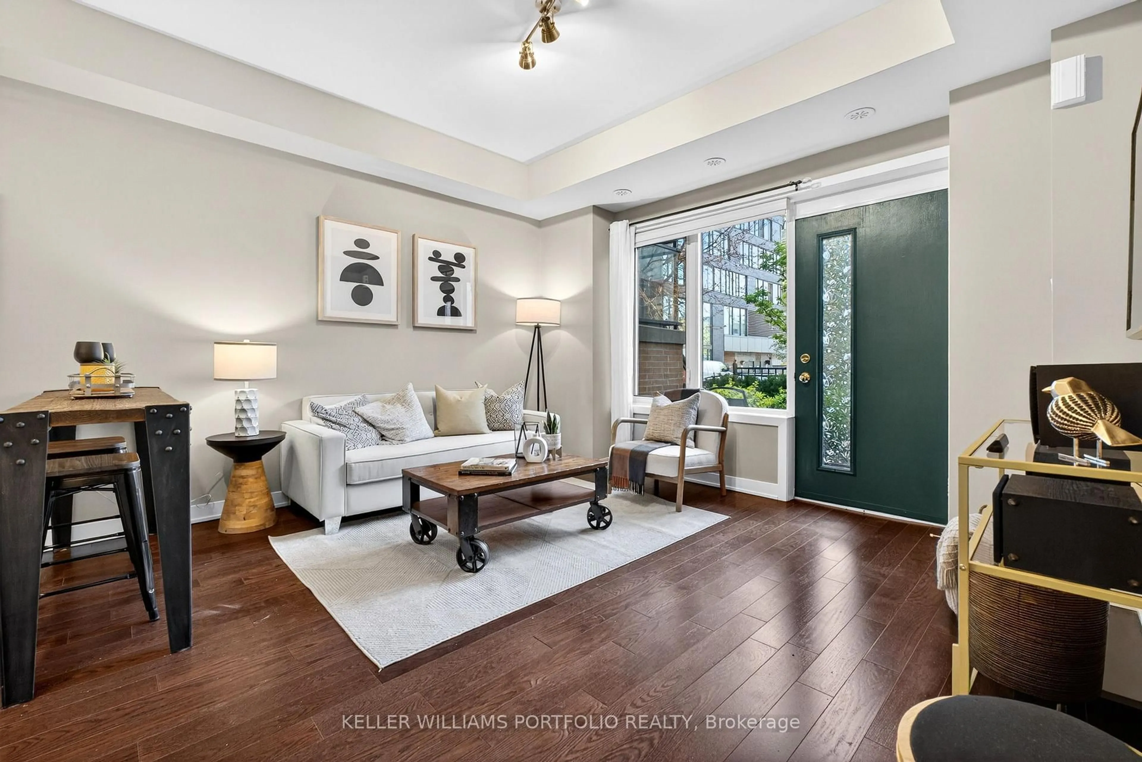 Living room with furniture, unknown for 64 Cole St, Toronto Ontario M5A 0A8
