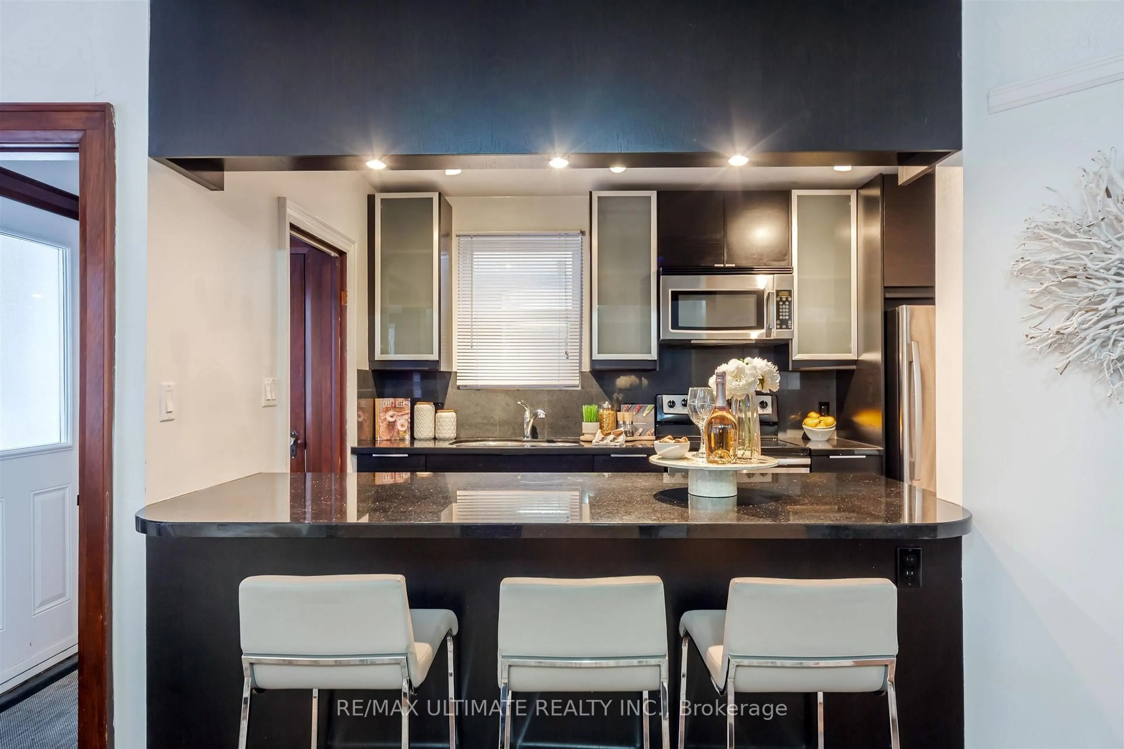 Contemporary kitchen, ceramic/tile floor for 46 Lorindale Ave, Toronto Ontario M5M 3C2